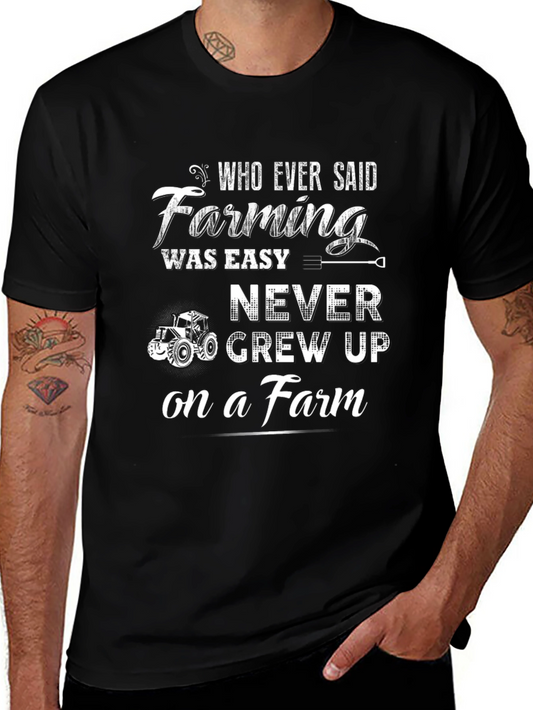 Farming Was Easy T-Shirt - Black Farm Life