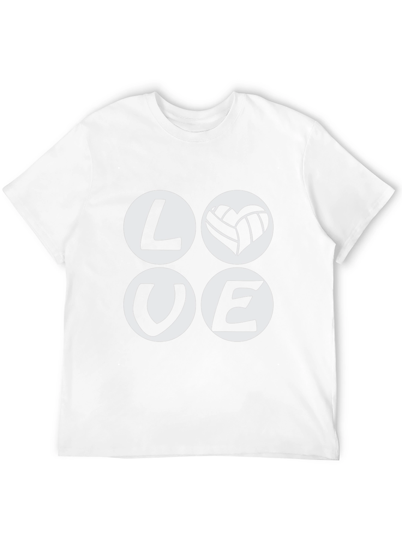 Love Volleyball Graphic Tee - Black Cotton T-Shirt