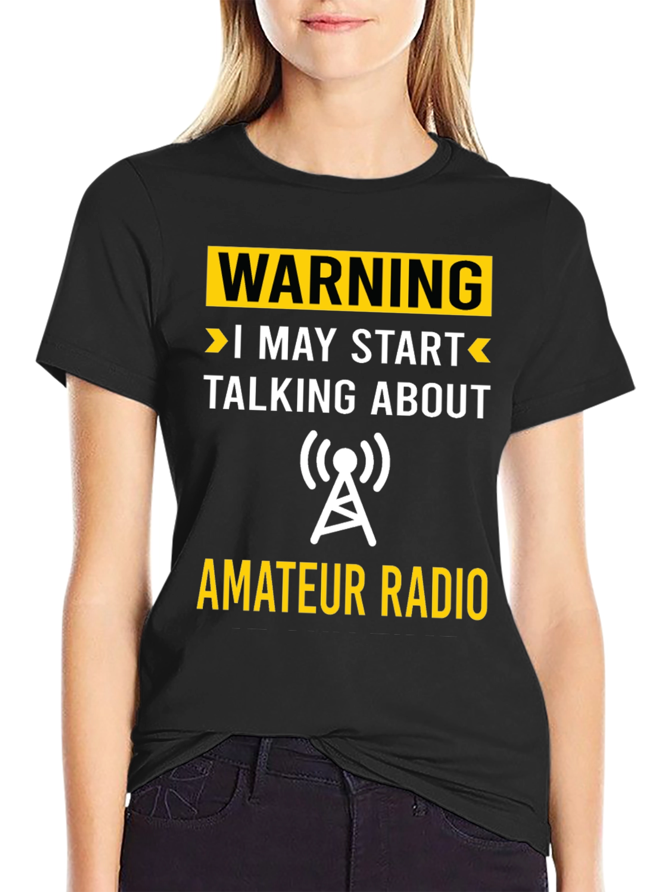 Warning Amateur Radio T-Shirt - Funny Ham Radio Tee