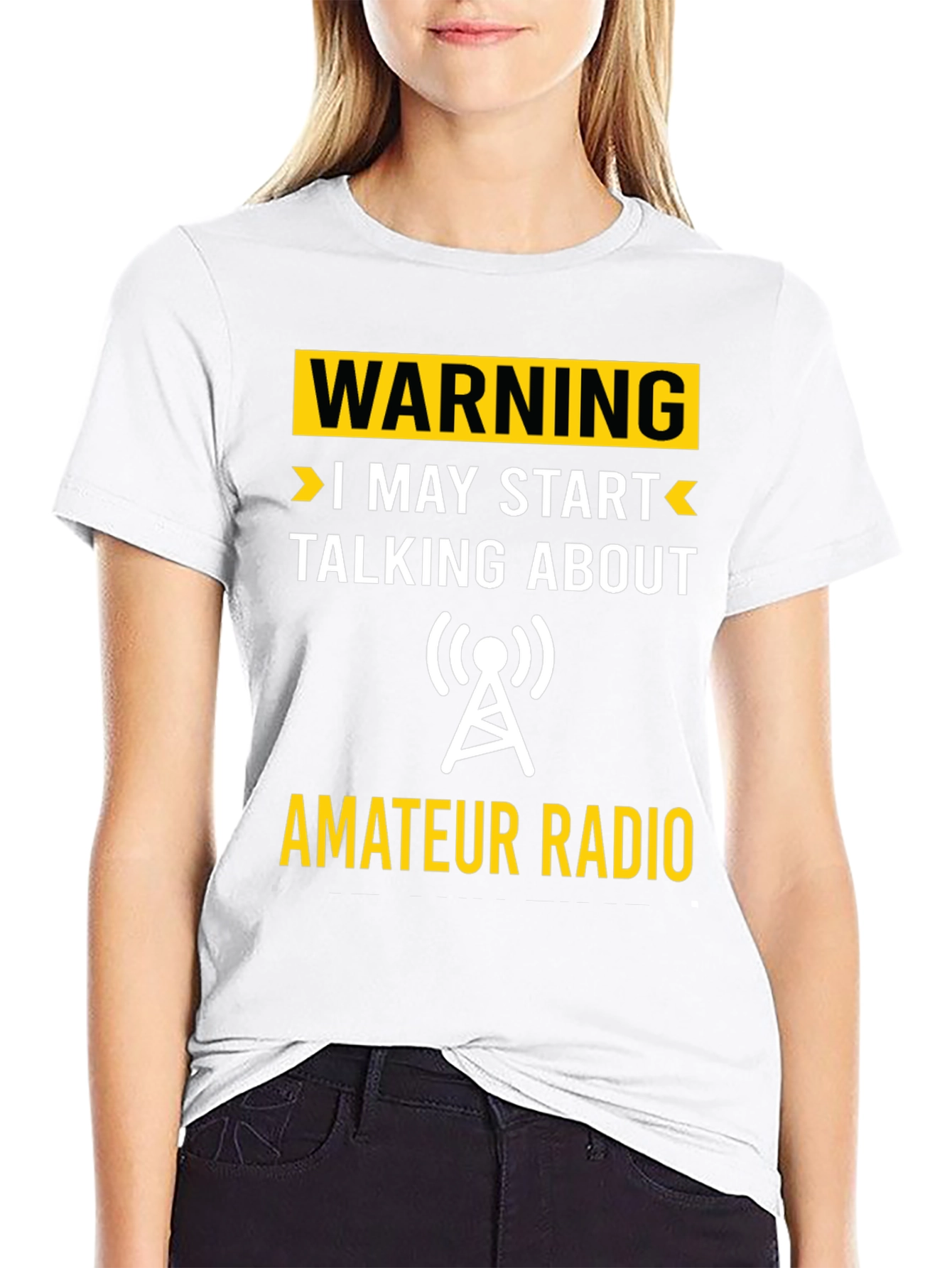 Warning Amateur Radio T-Shirt - Funny Ham Radio Tee