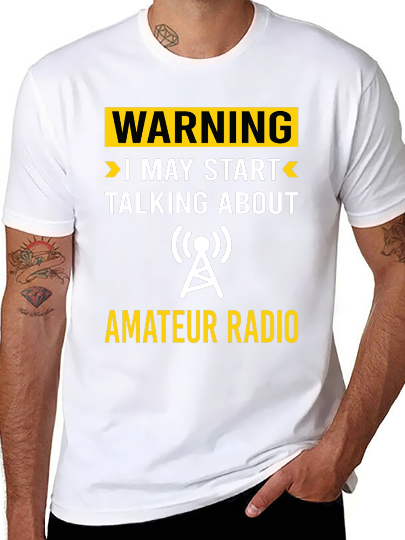 Warning Amateur Radio T-Shirt - Funny Ham Radio Tee