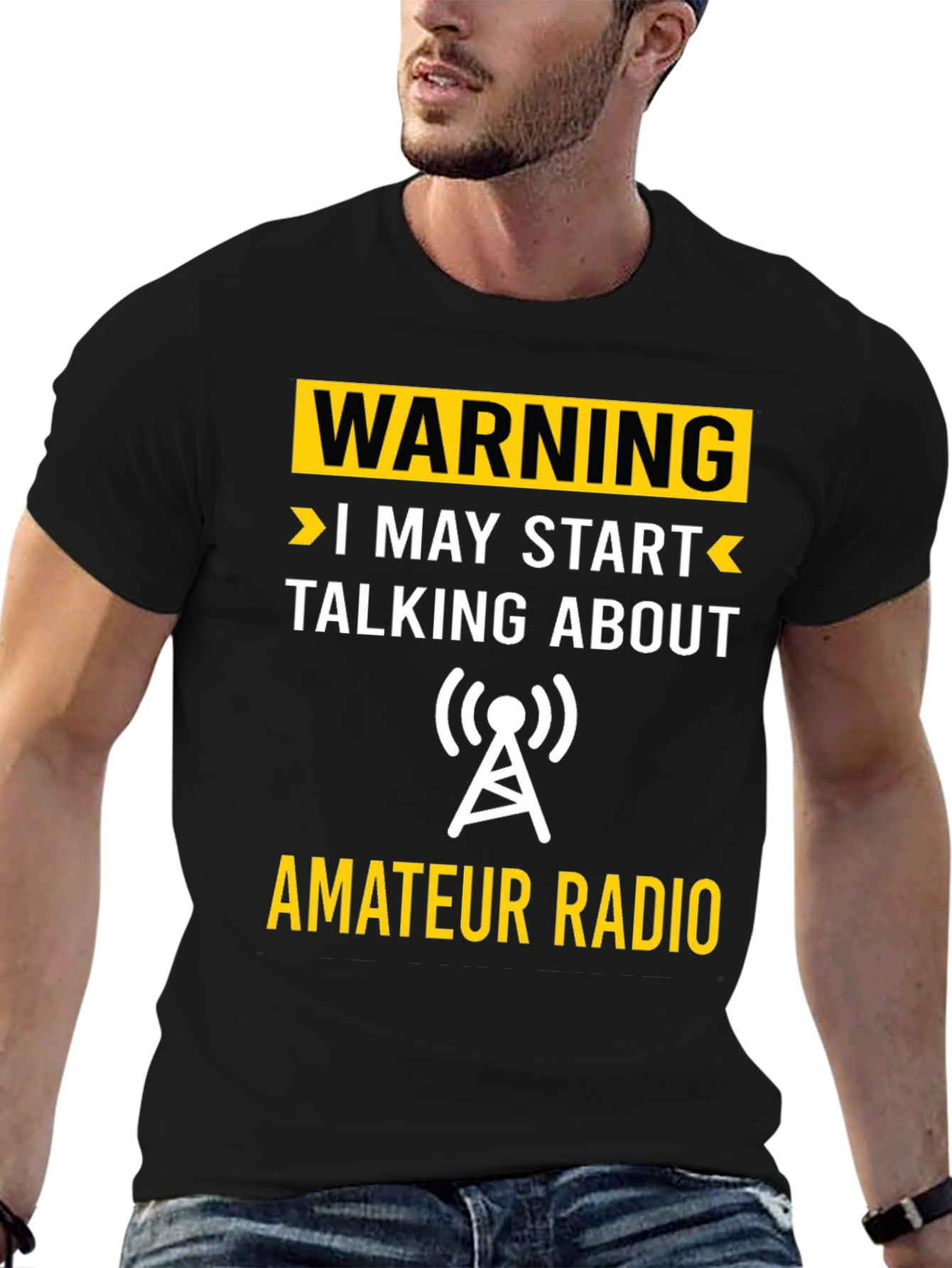 Warning Amateur Radio T-Shirt - Funny Ham Radio Tee