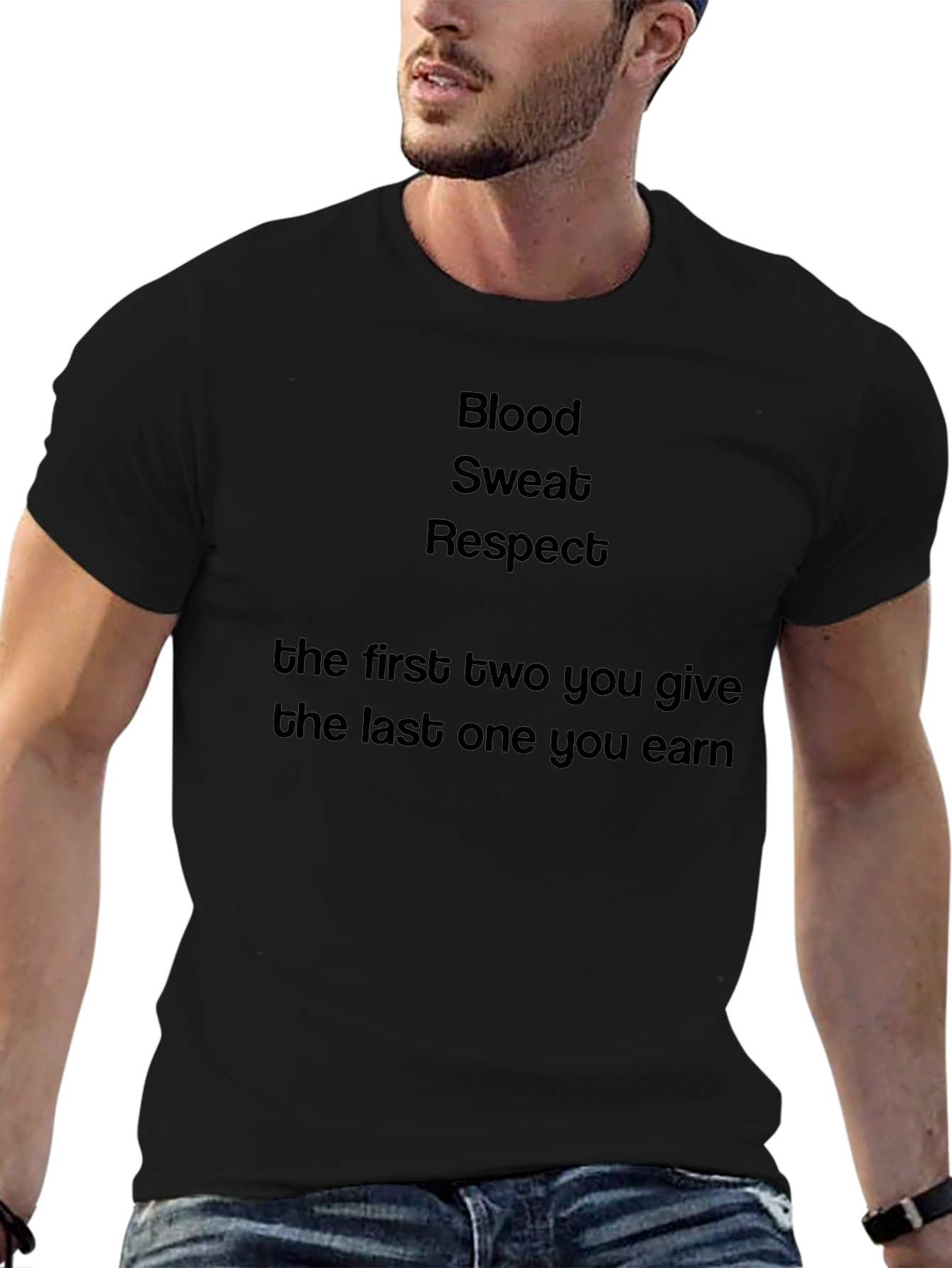 Blood Sweat Respect T-Shirt - Motivational Fitness Tee