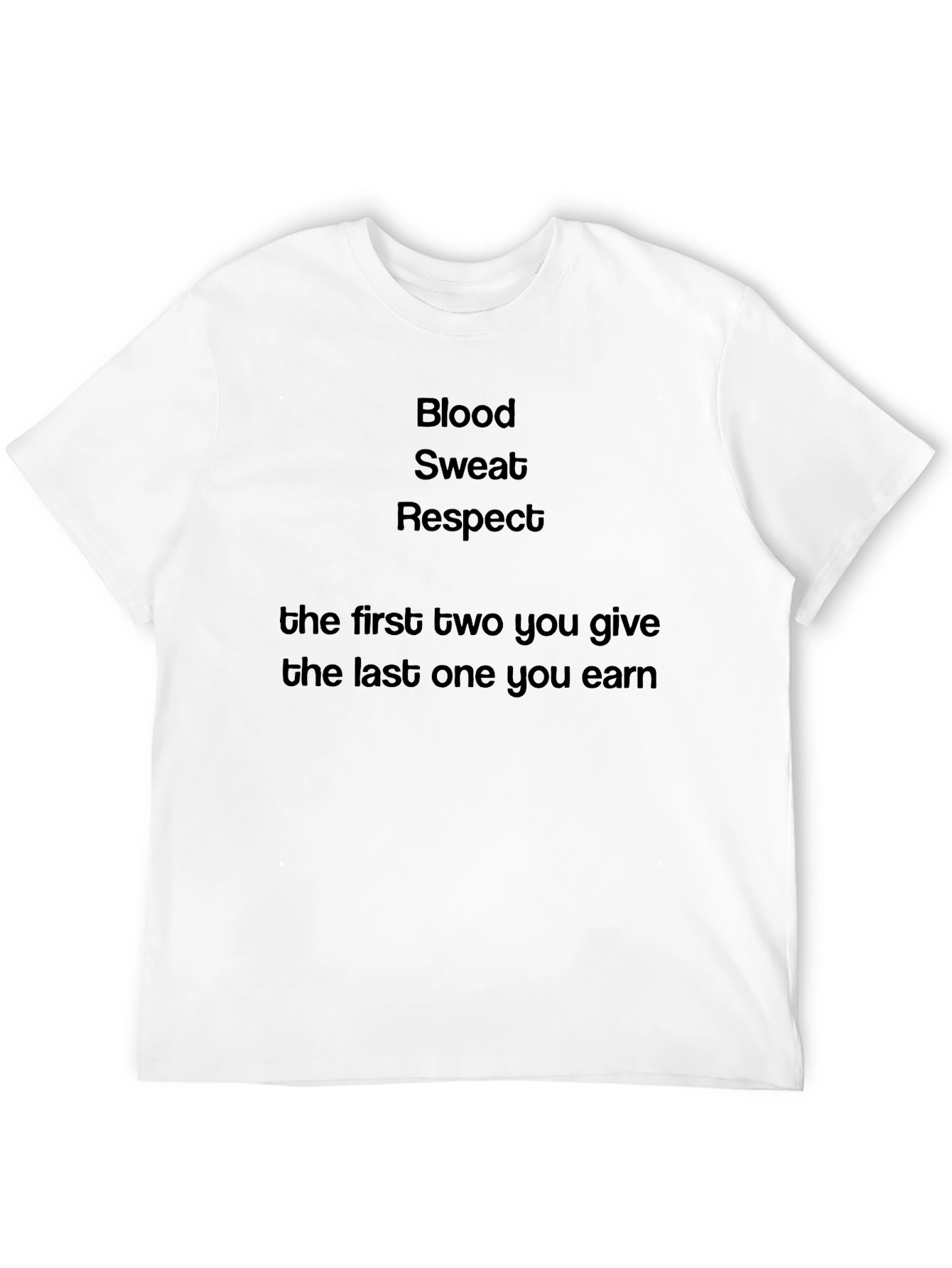 Blood Sweat Respect T-Shirt - Motivational Fitness Tee