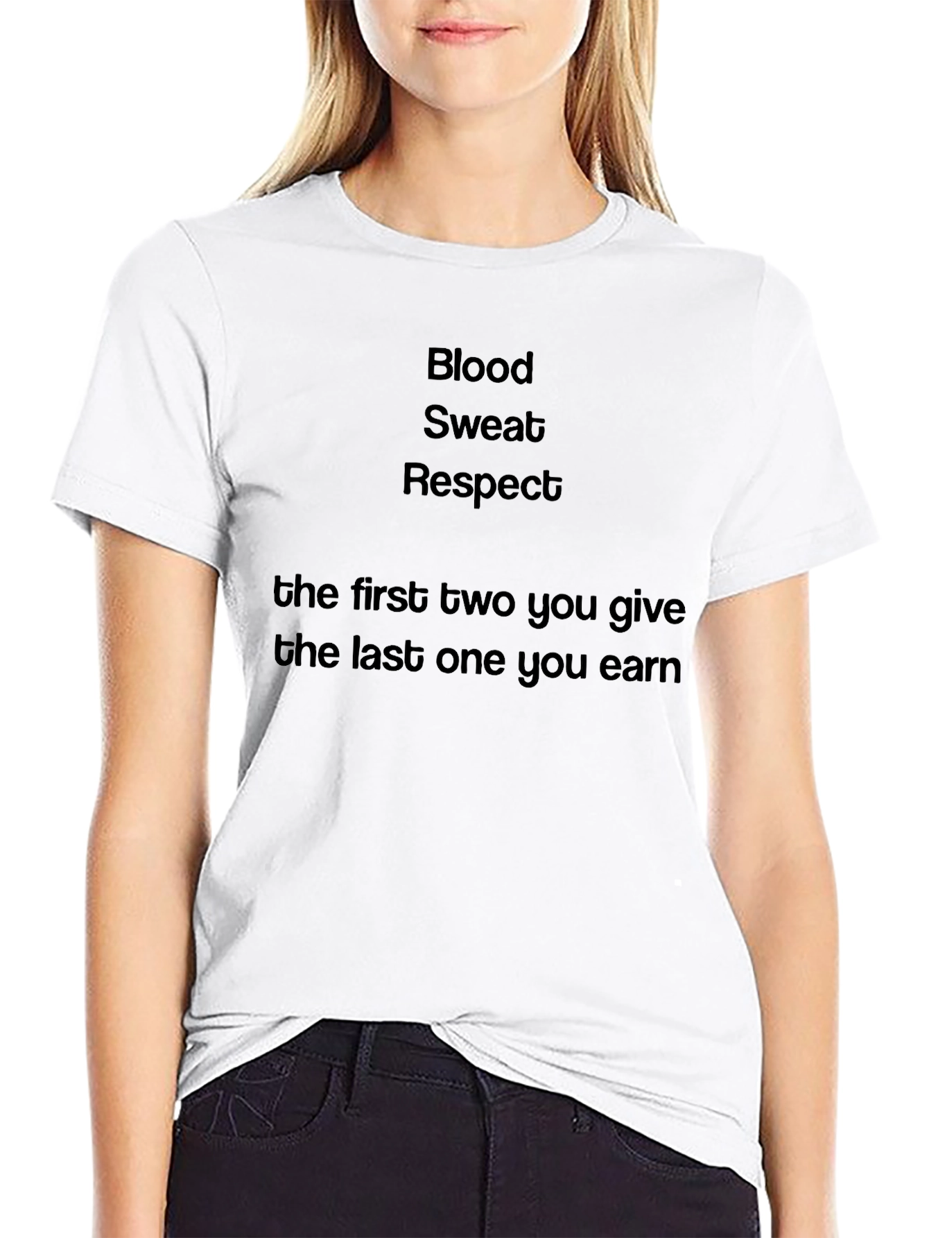 Blood Sweat Respect T-Shirt - Motivational Fitness Tee