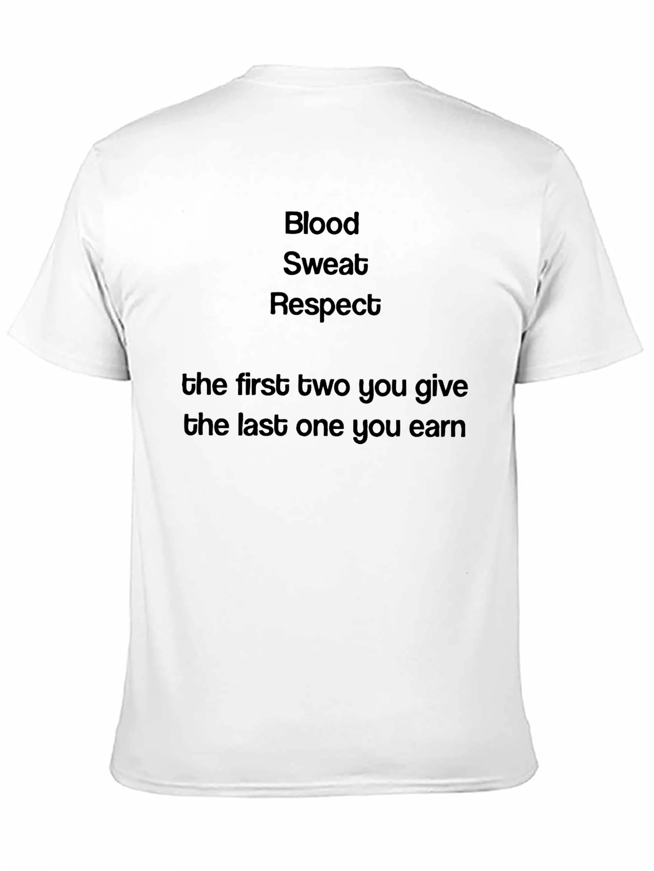 Blood Sweat Respect T-Shirt - Motivational Fitness Tee