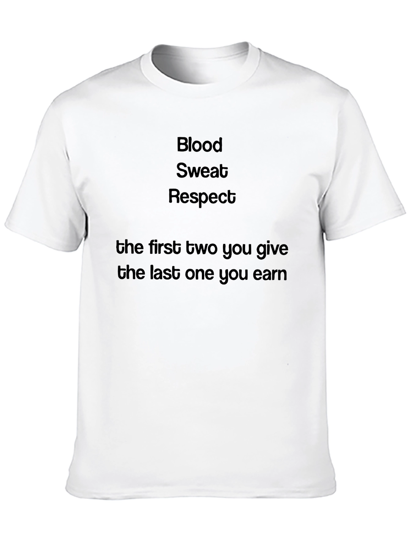 Blood Sweat Respect T-Shirt - Motivational Fitness Tee