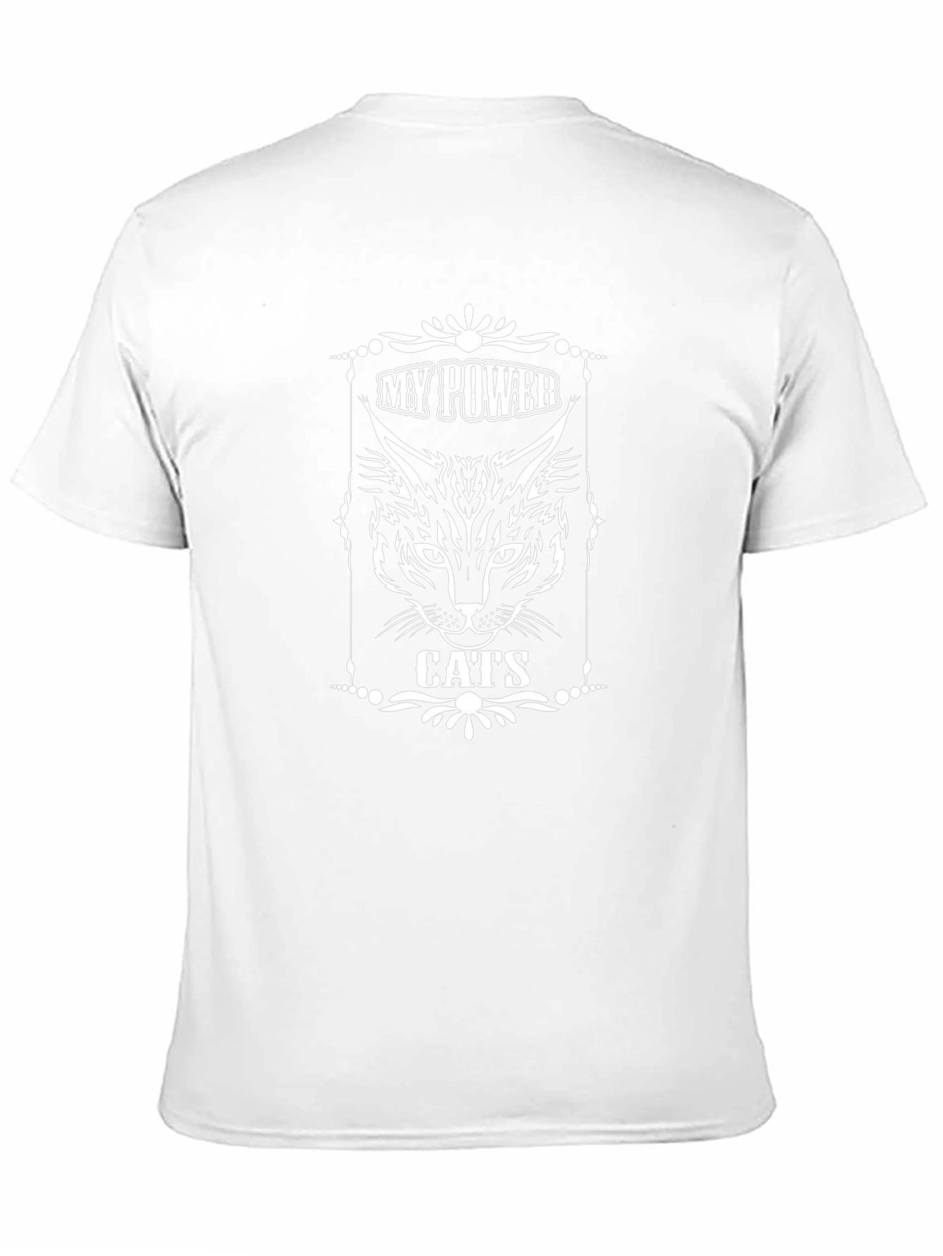 My Power Cats Black T-Shirt
