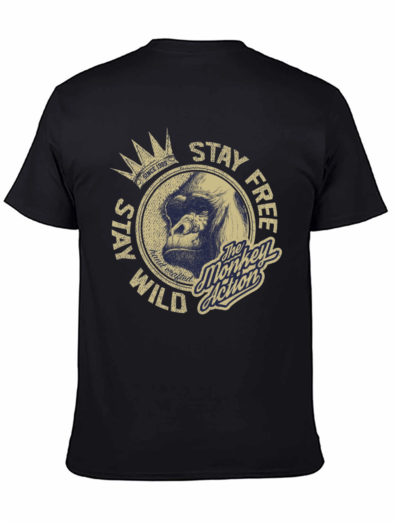 Stay Wild Monkey Graphic T-Shirt