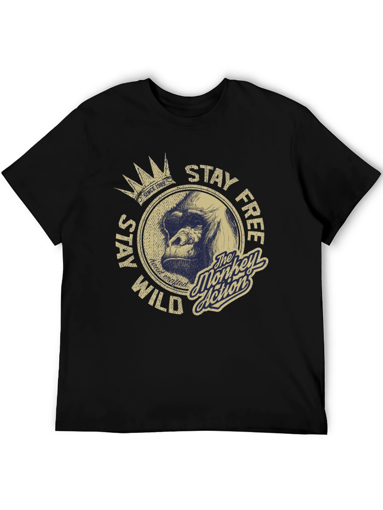 Stay Wild Monkey Graphic T-Shirt