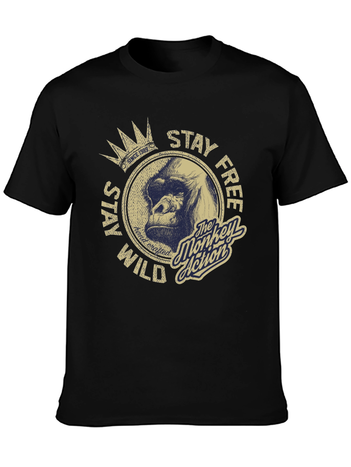 Stay Wild Monkey Graphic T-Shirt