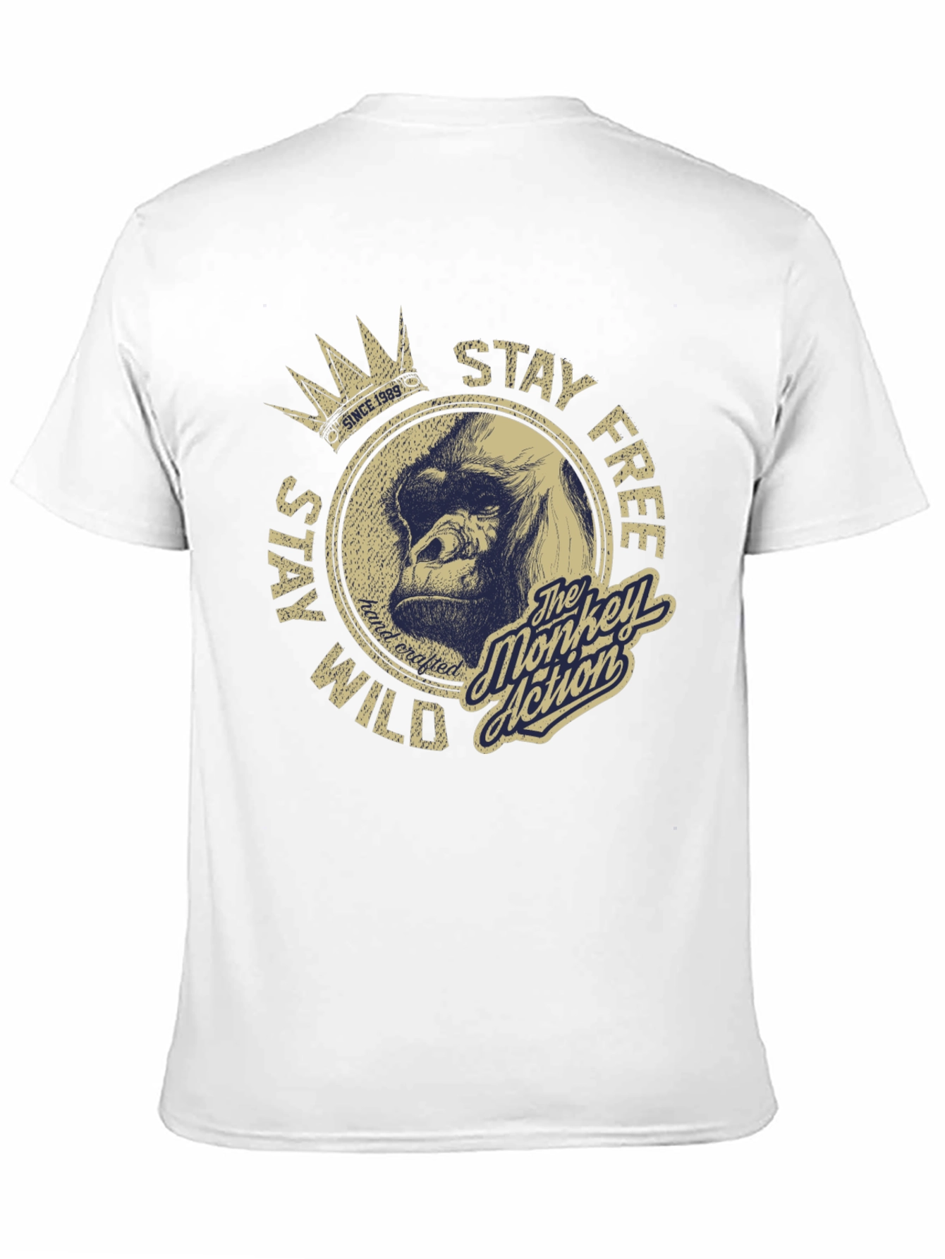 Stay Wild Monkey Graphic T-Shirt