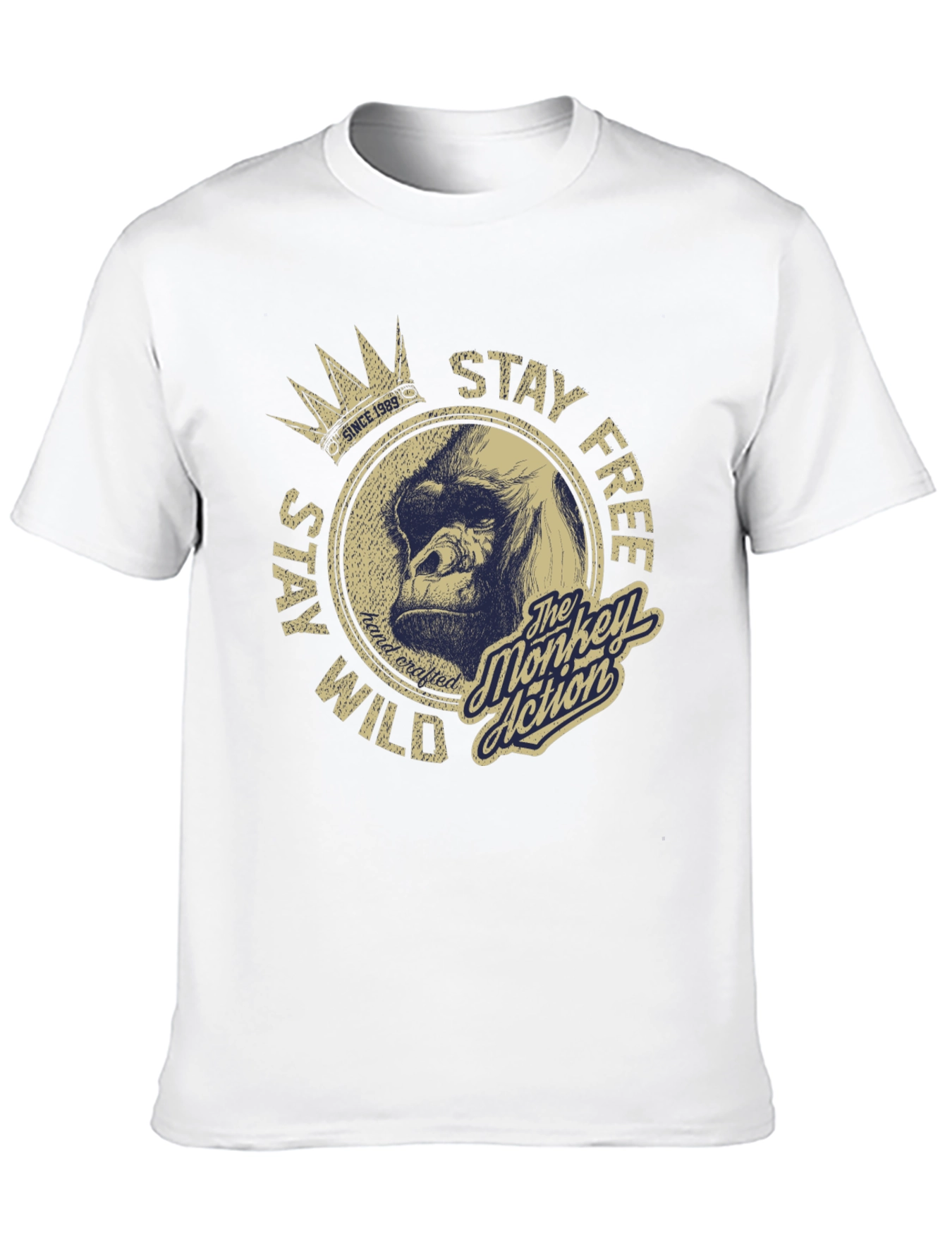 Stay Wild Monkey Graphic T-Shirt