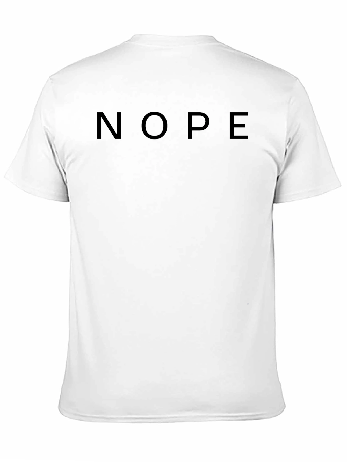 Nope Graphic T-Shirt - Black Crew Neck