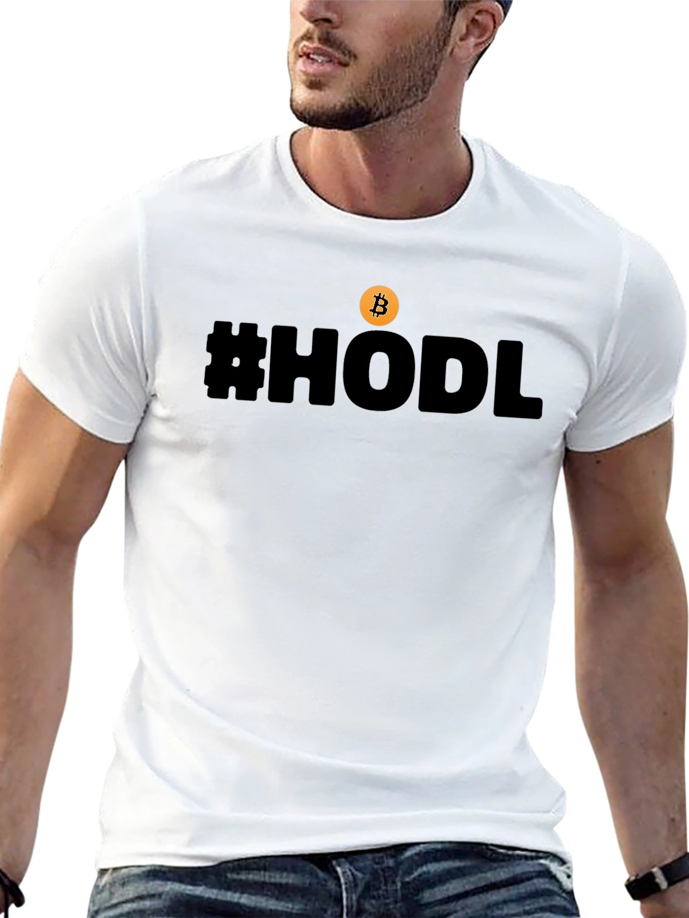 HODL Bitcoin Black T-Shirt - Crypto Enthusiast Tee