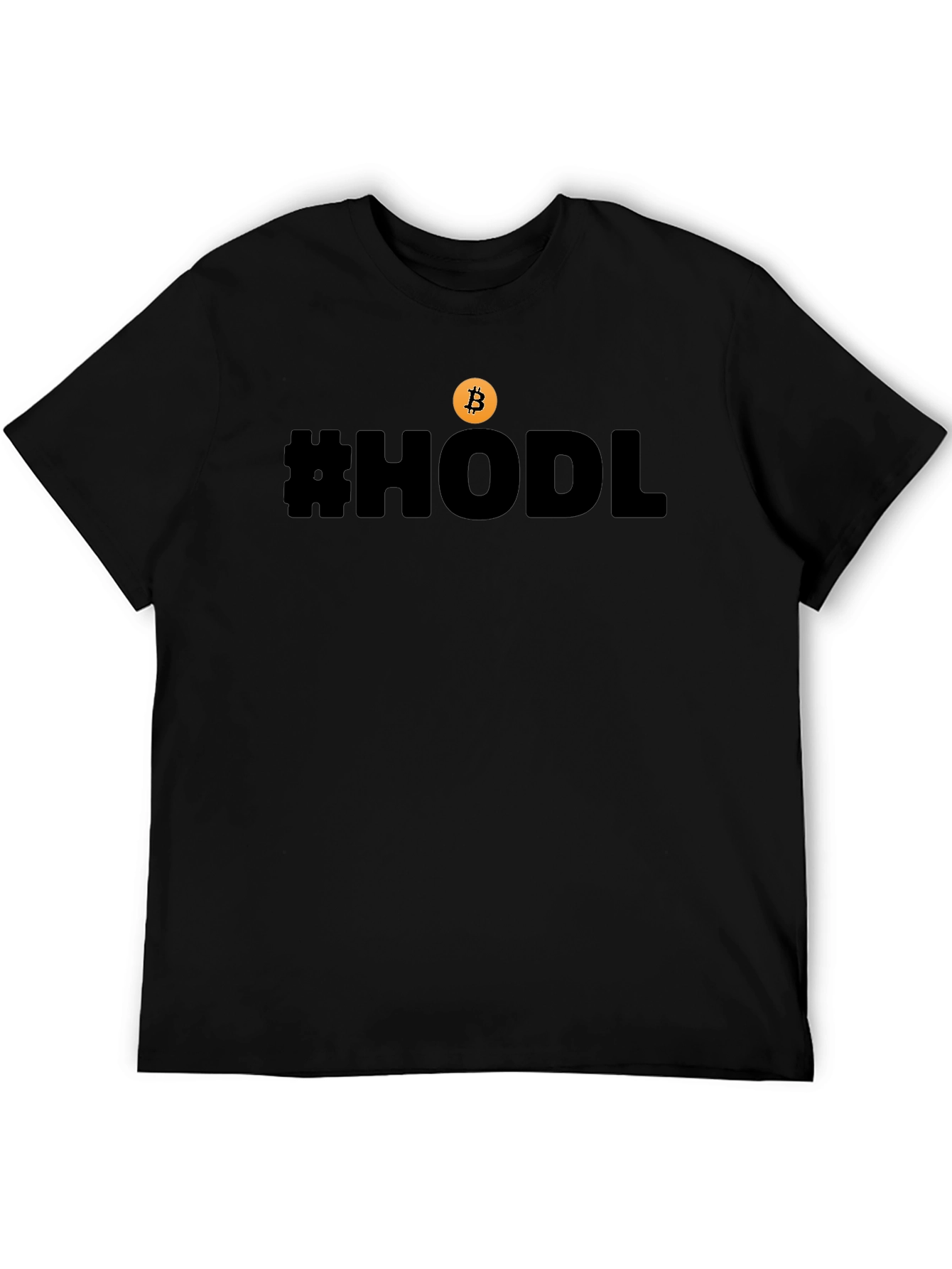HODL Bitcoin Black T-Shirt - Crypto Enthusiast Tee