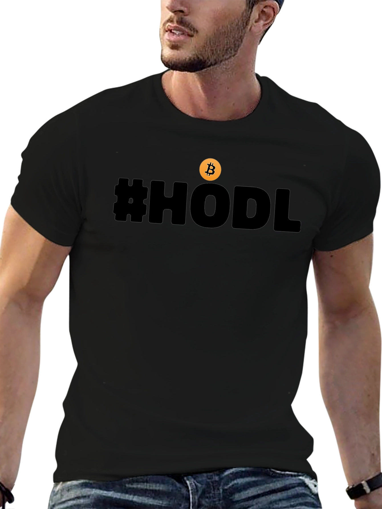 HODL Bitcoin Black T-Shirt - Crypto Enthusiast Tee