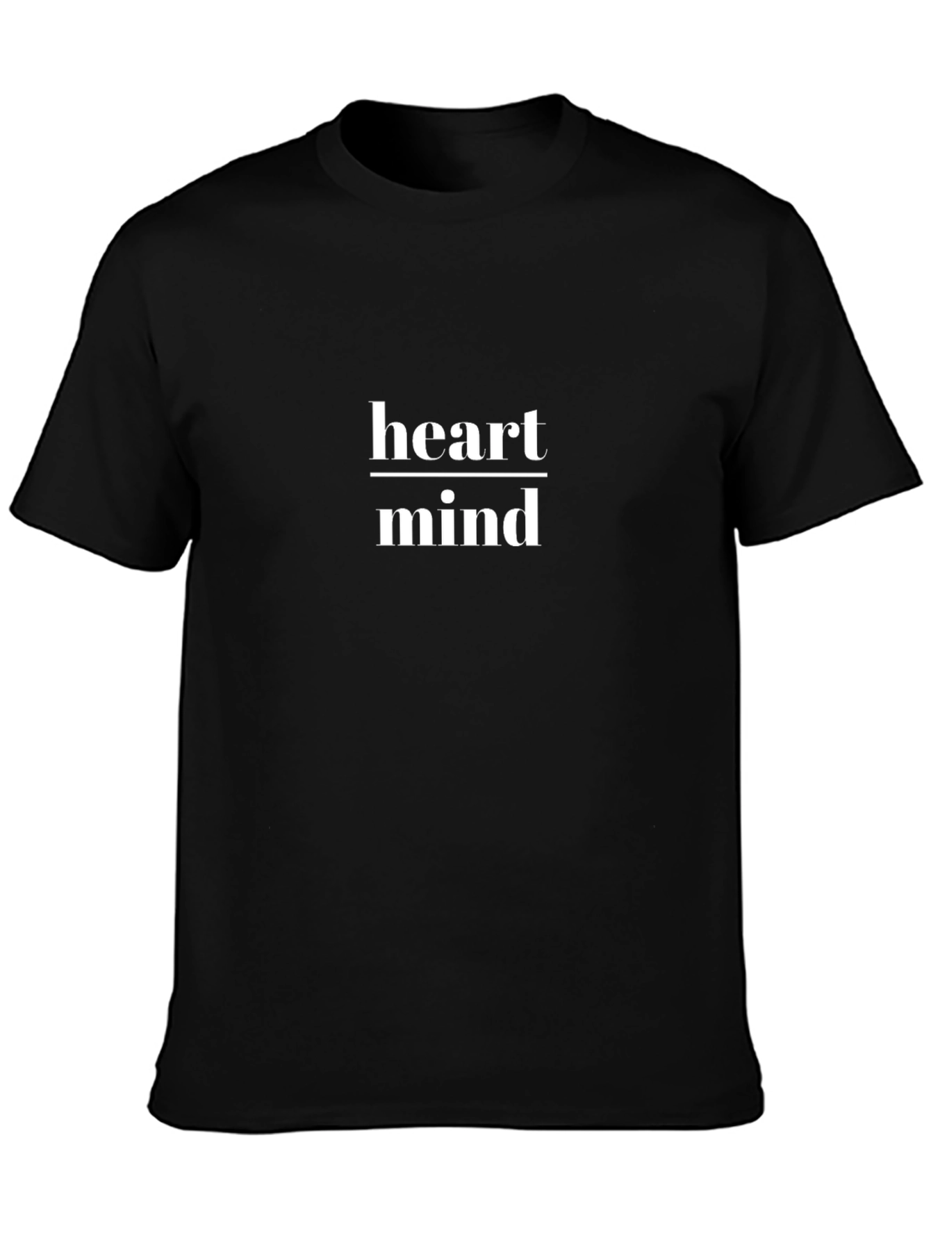 Heart Over Mind Graphic Tee - Black T-Shirt