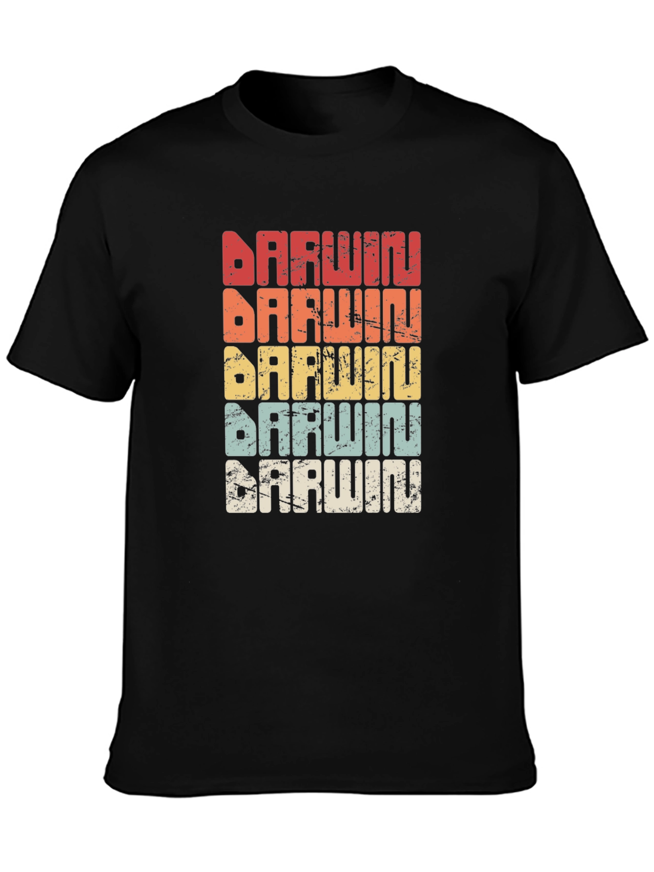 Darwin Retro T-Shirt - Evolution Design