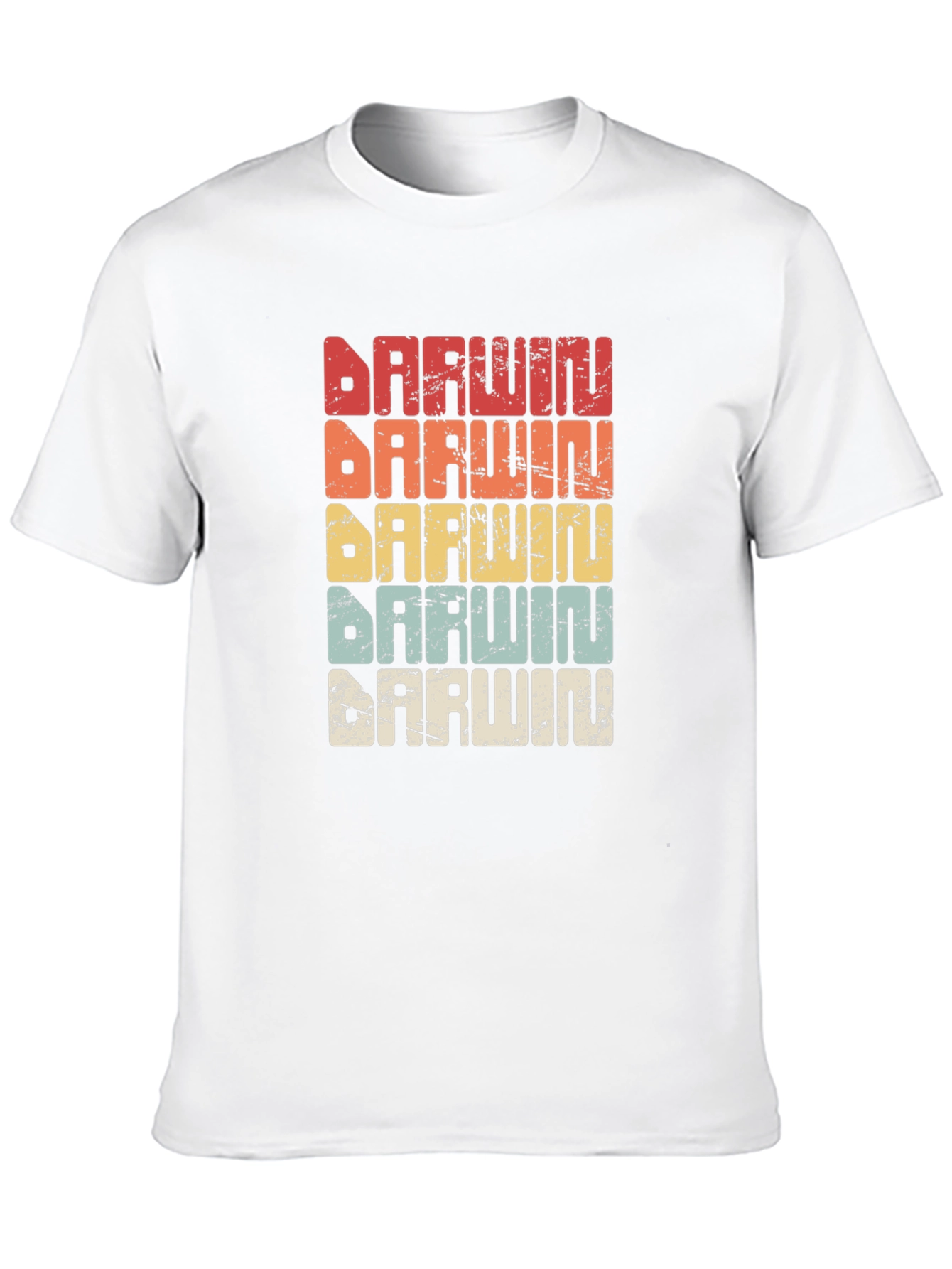 Darwin Retro T-Shirt - Evolution Design