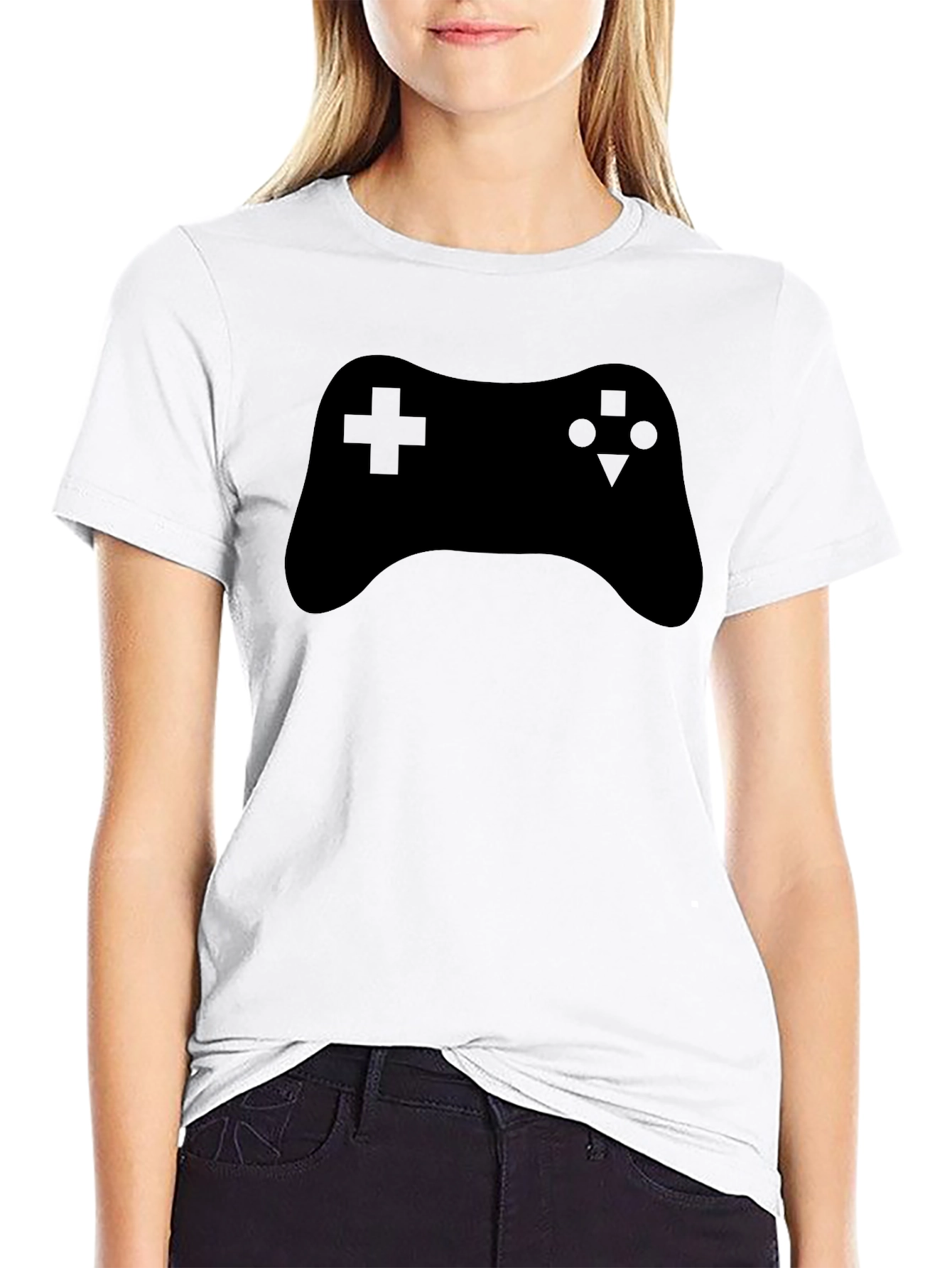 Gamer T-Shirt - Black Video Game Controller Graphic Tee