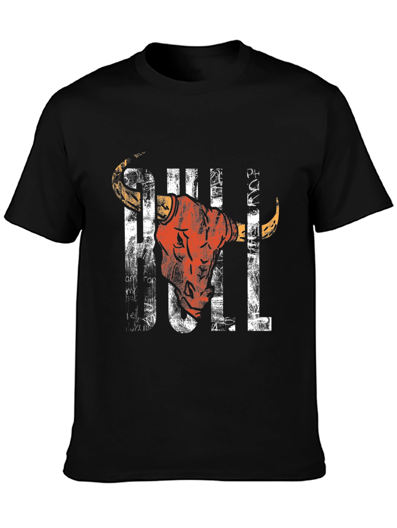 Cool Graphic Bull T-Shirt - Black