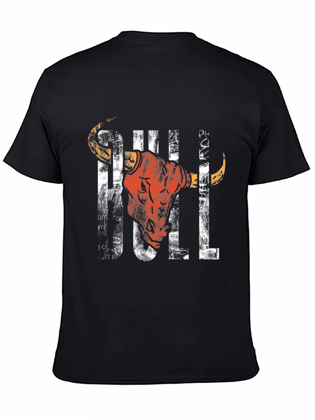 Cool Graphic Bull T-Shirt - Black