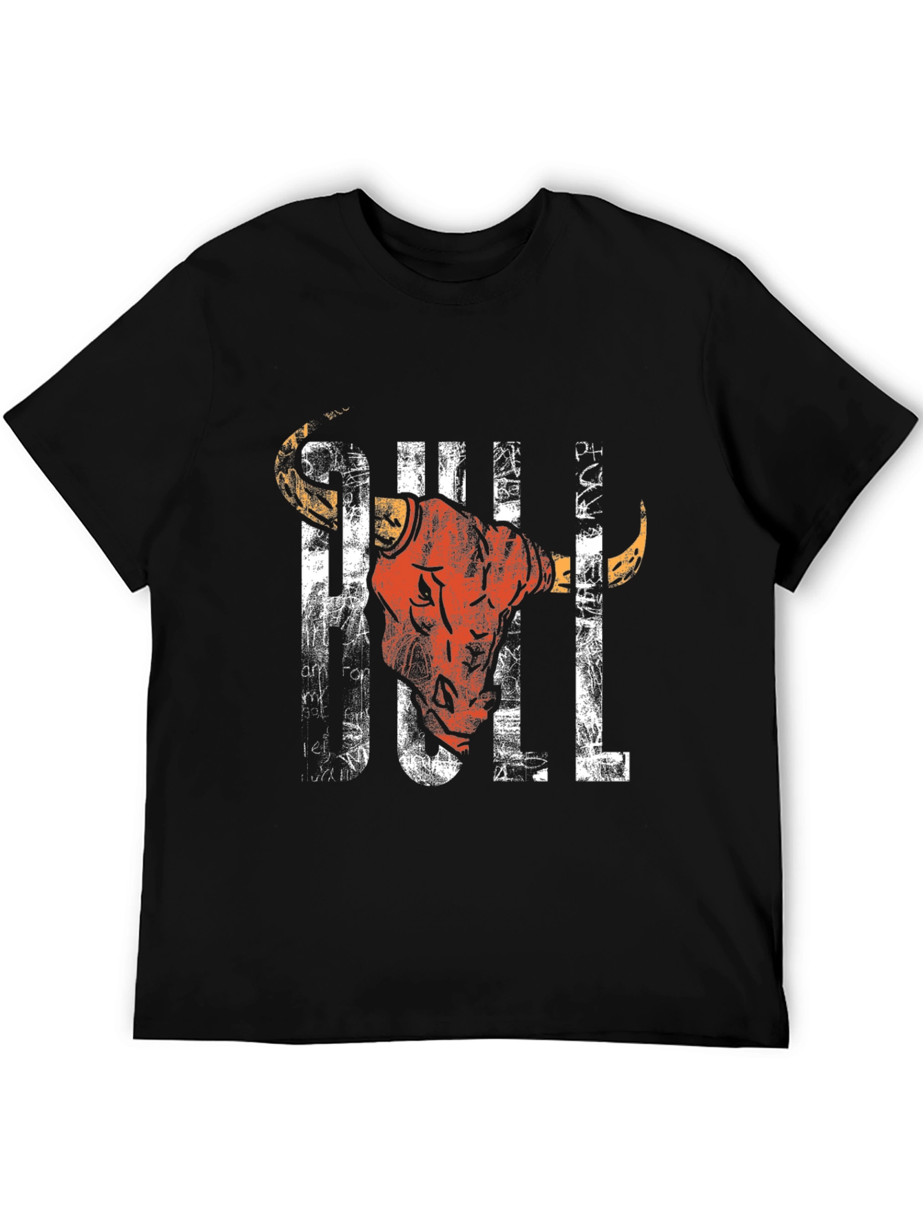 Cool Graphic Bull T-Shirt - Black