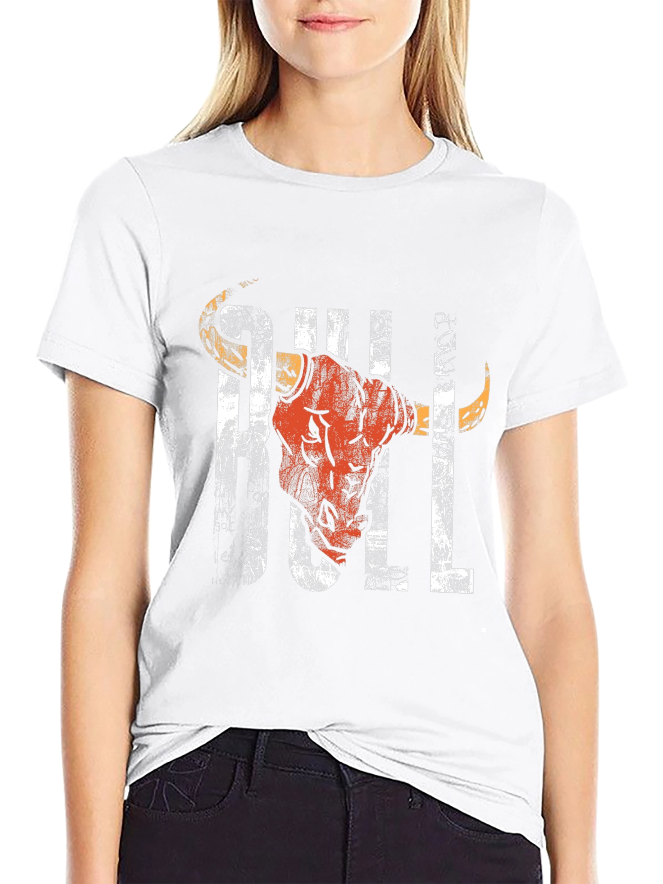 Cool Graphic Bull T-Shirt - Black