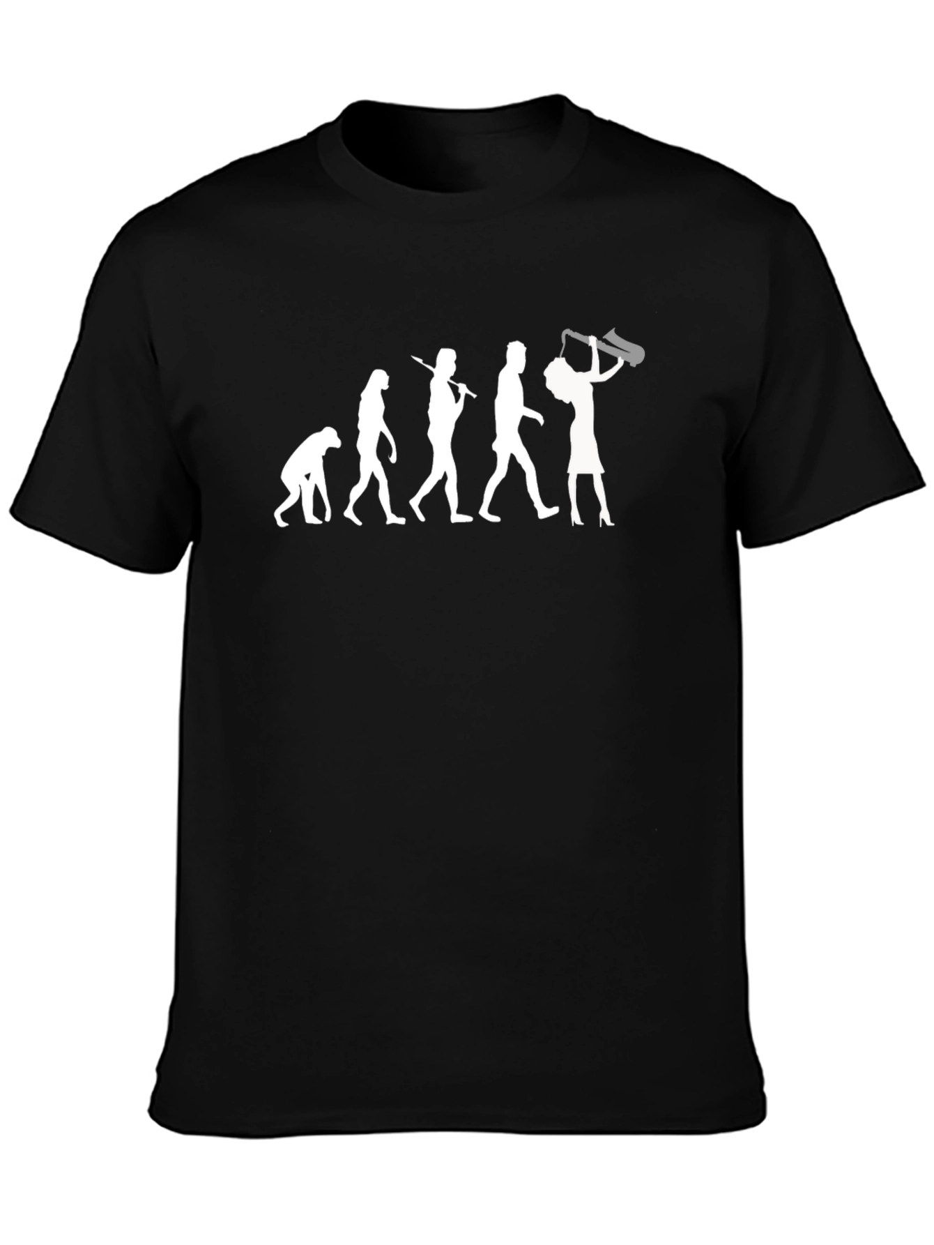 Evolution of Sax T-Shirt - Funny Musician Tee