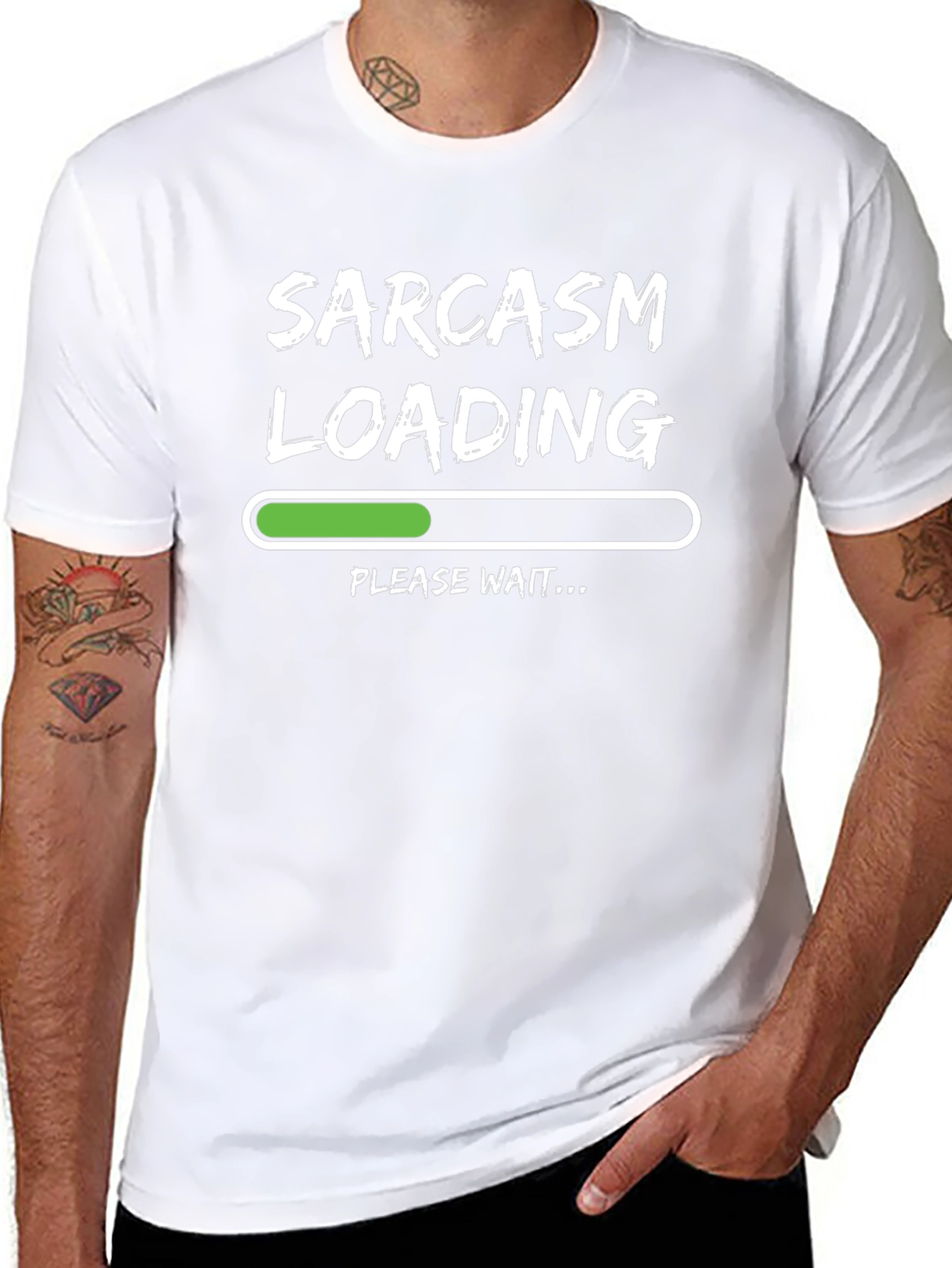 Sarcasm Loading Funny Graphic Tee