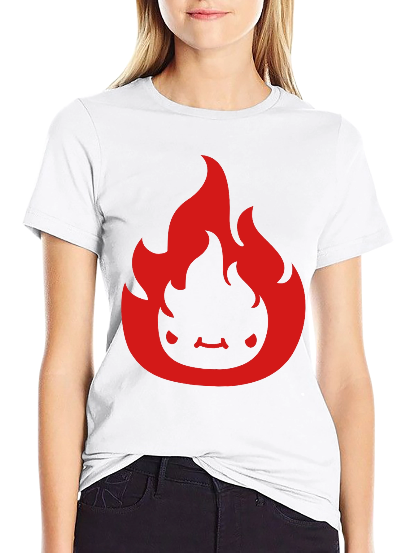 Fiery Character Graphic Tee - Soft Cotton Comfort