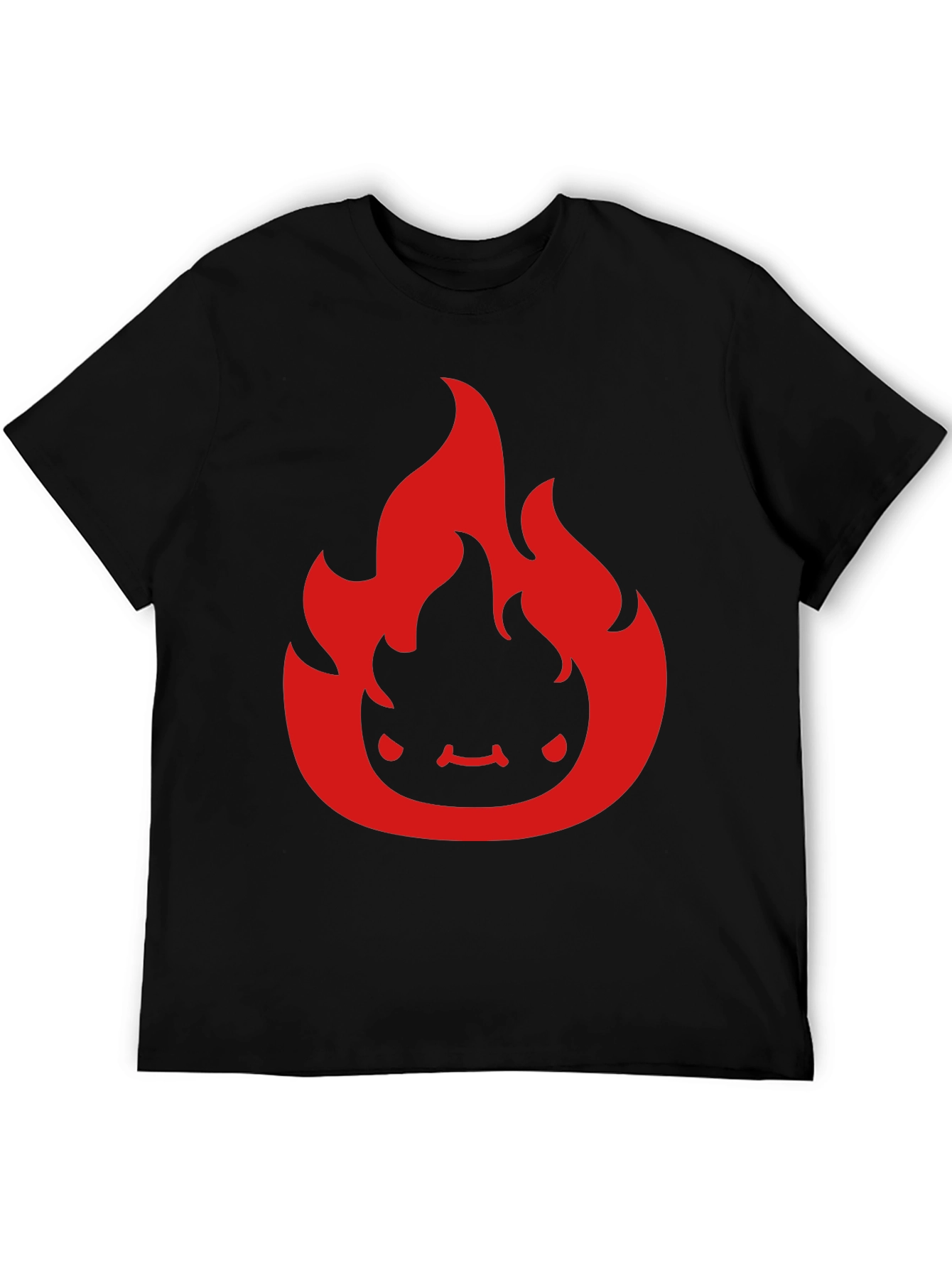 Fiery Character Graphic Tee - Soft Cotton Comfort