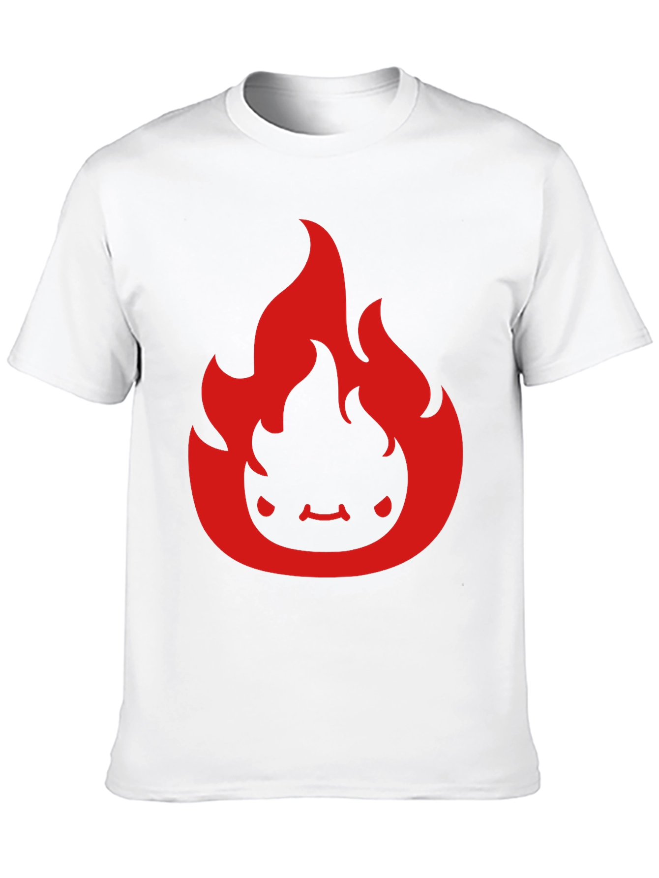 Fiery Character Graphic Tee - Soft Cotton Comfort