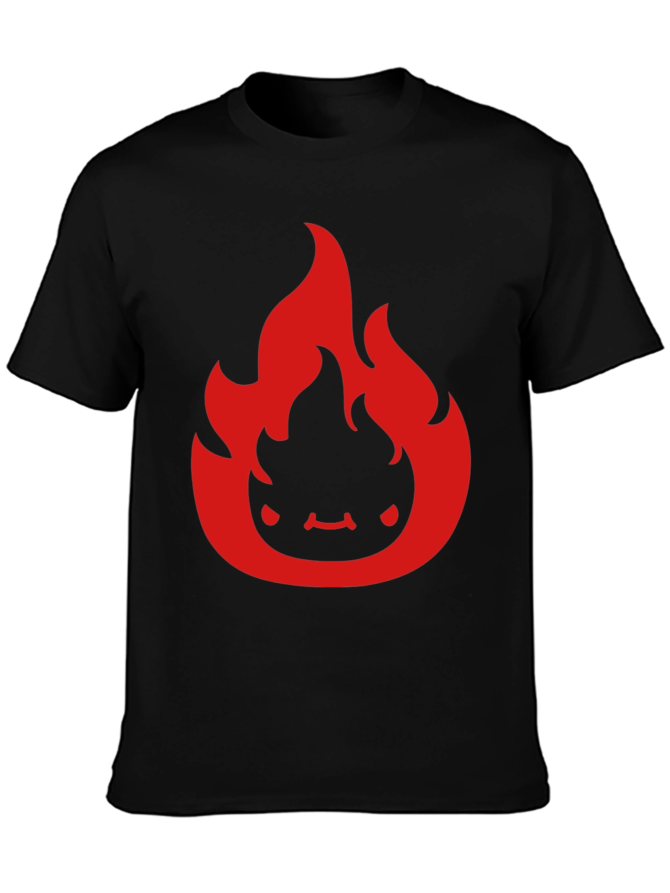 Fiery Character Graphic Tee - Soft Cotton Comfort