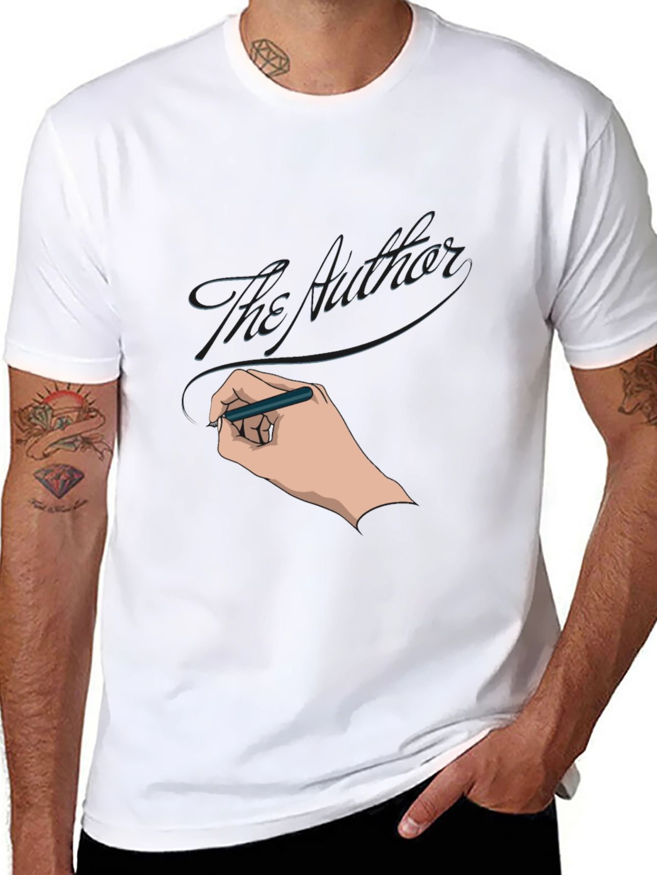 The Author Graphic T-Shirt - Black