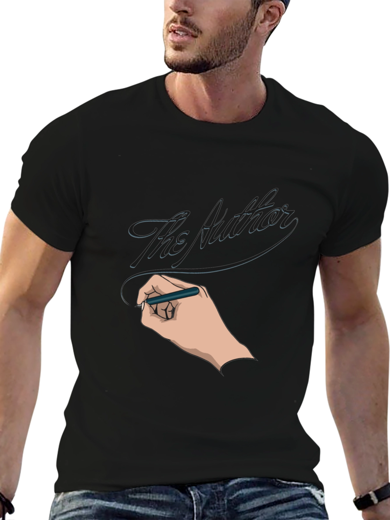 The Author Graphic T-Shirt - Black
