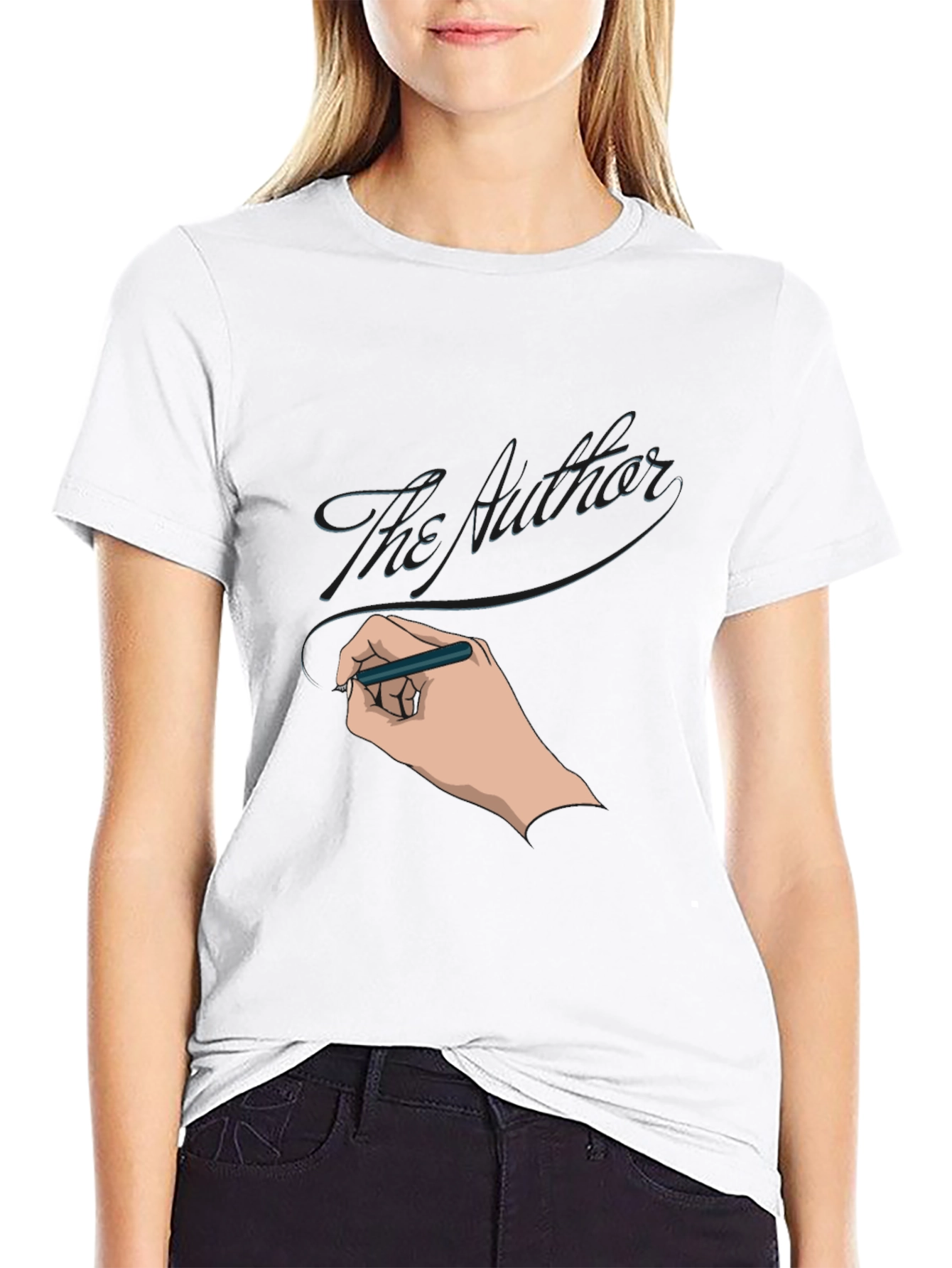 The Author Graphic T-Shirt - Black