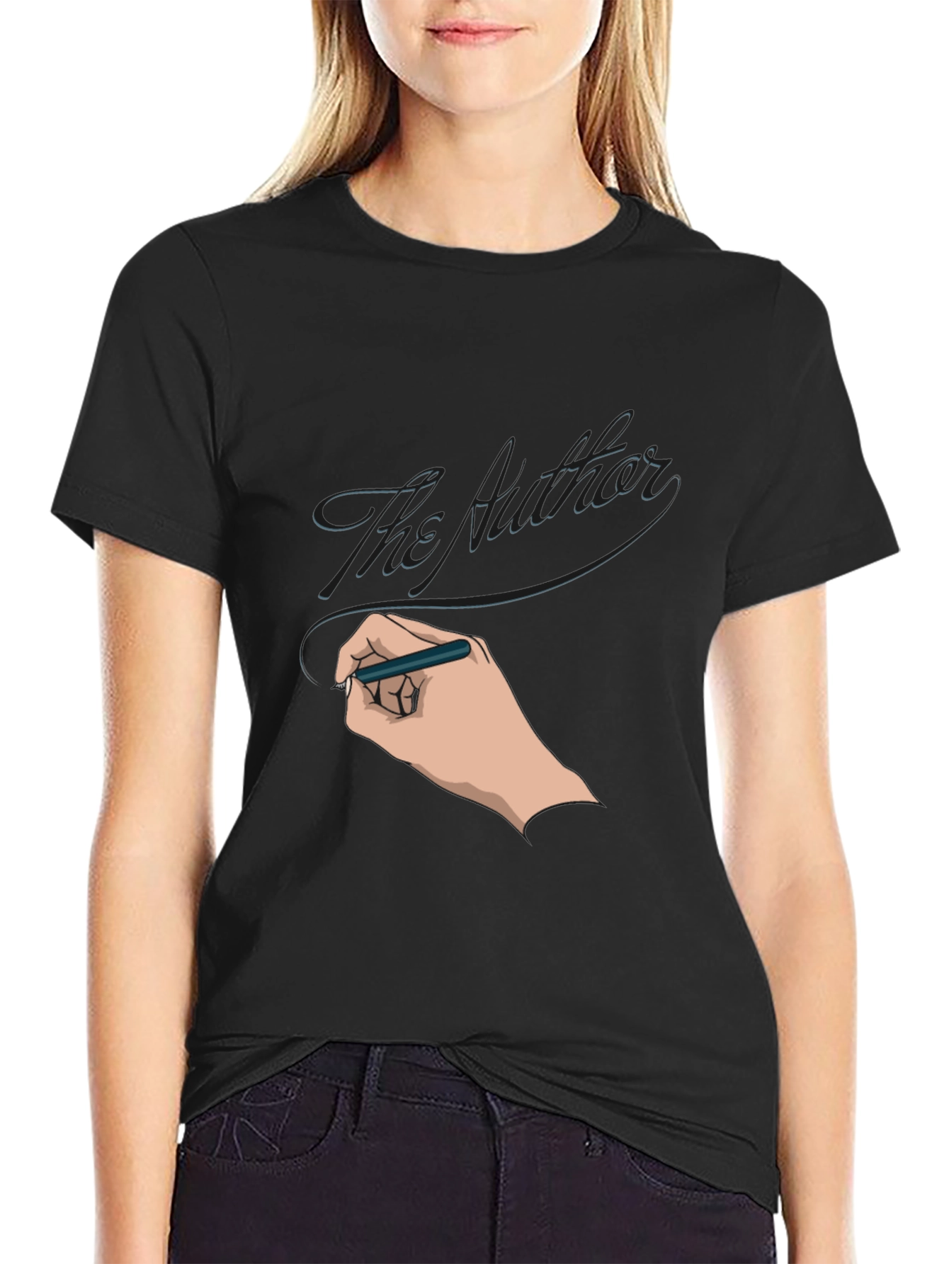 The Author Graphic T-Shirt - Black