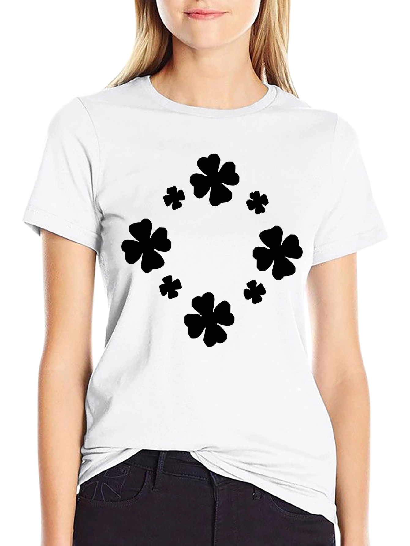 Clover Graphic Tee - Black