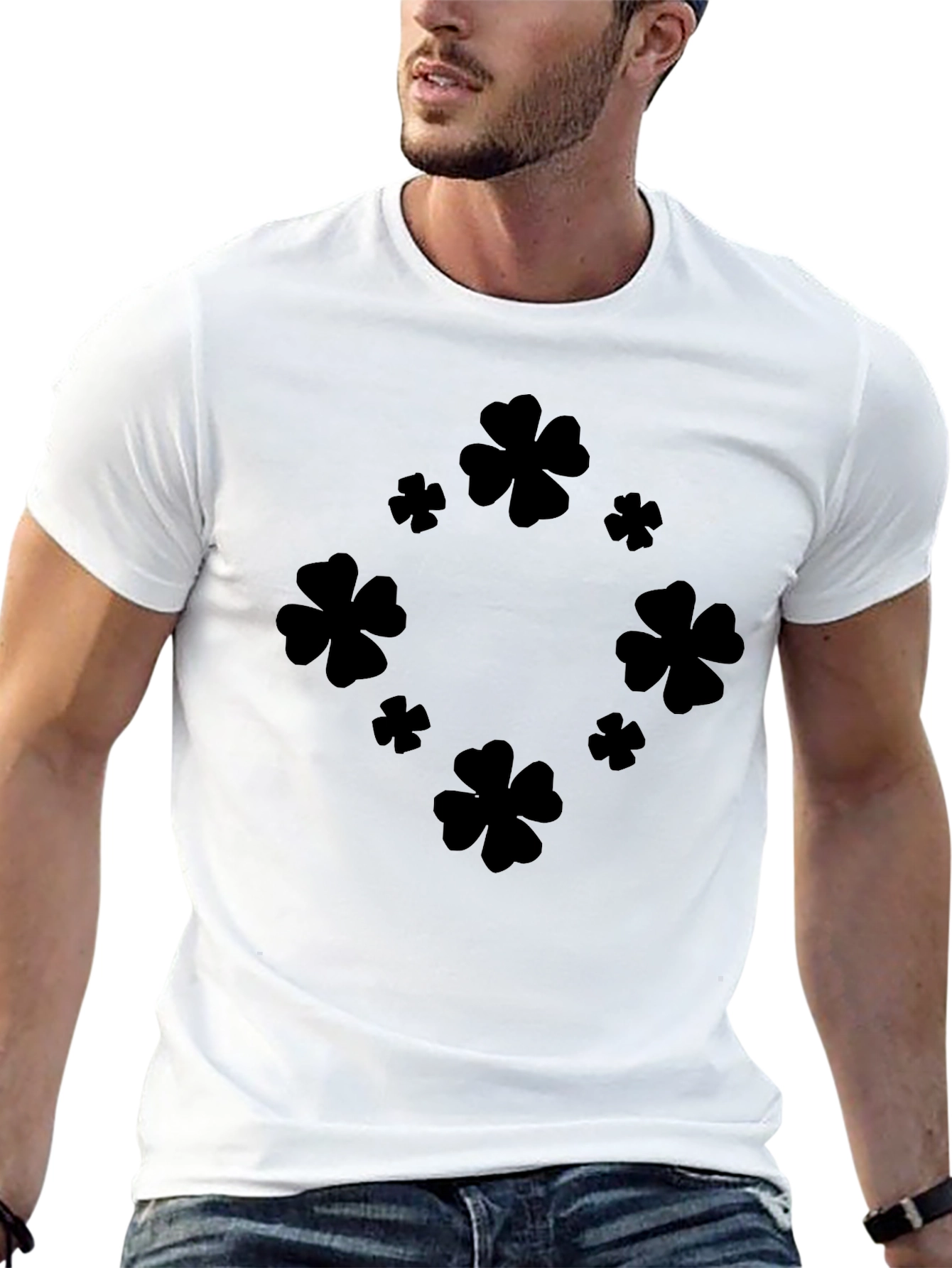 Clover Graphic Tee - Black
