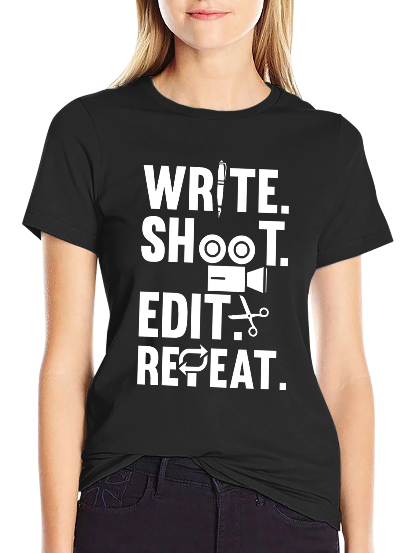 Write Shoot Edit Repeat T-Shirt