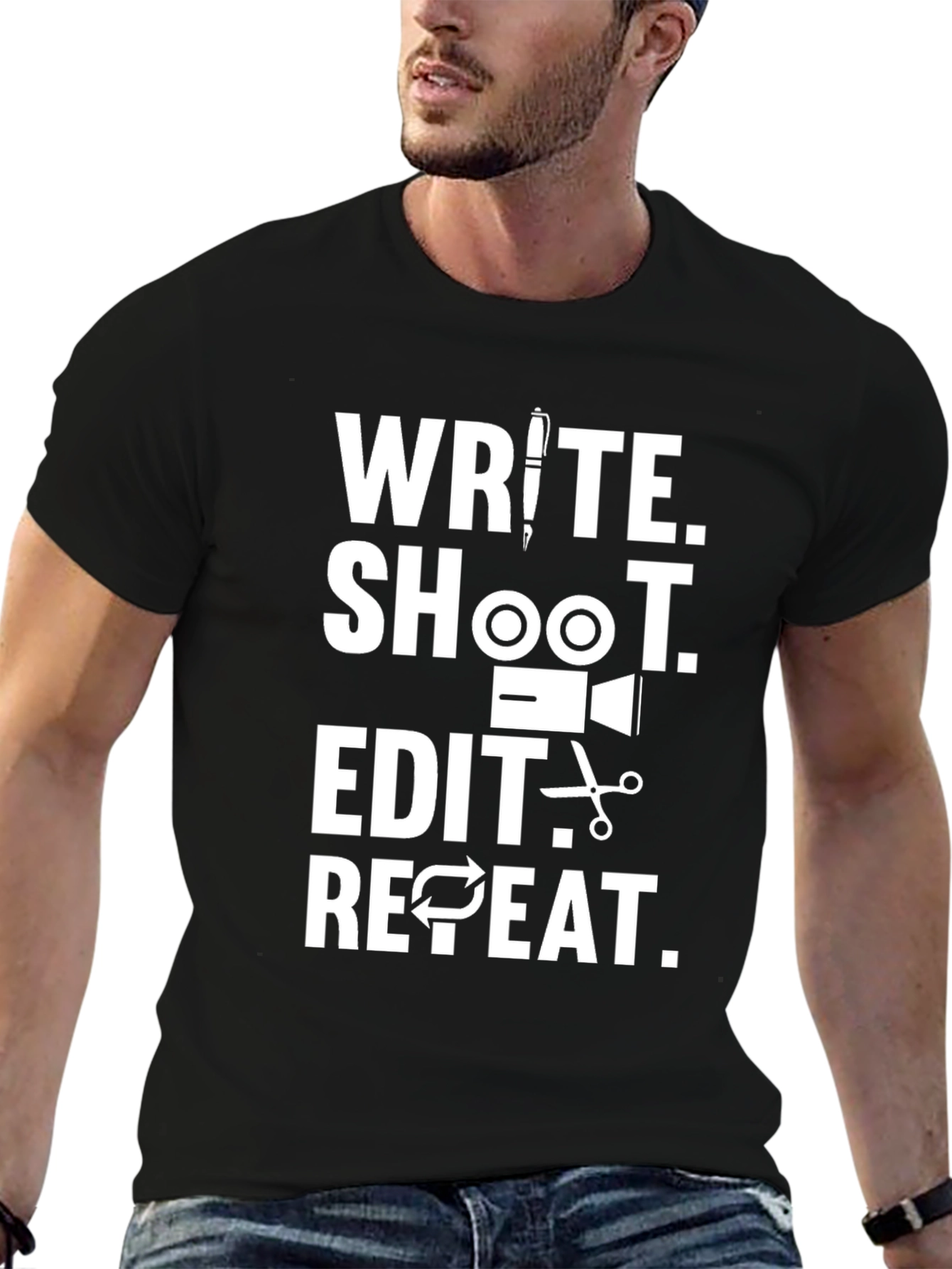 Write Shoot Edit Repeat T-Shirt