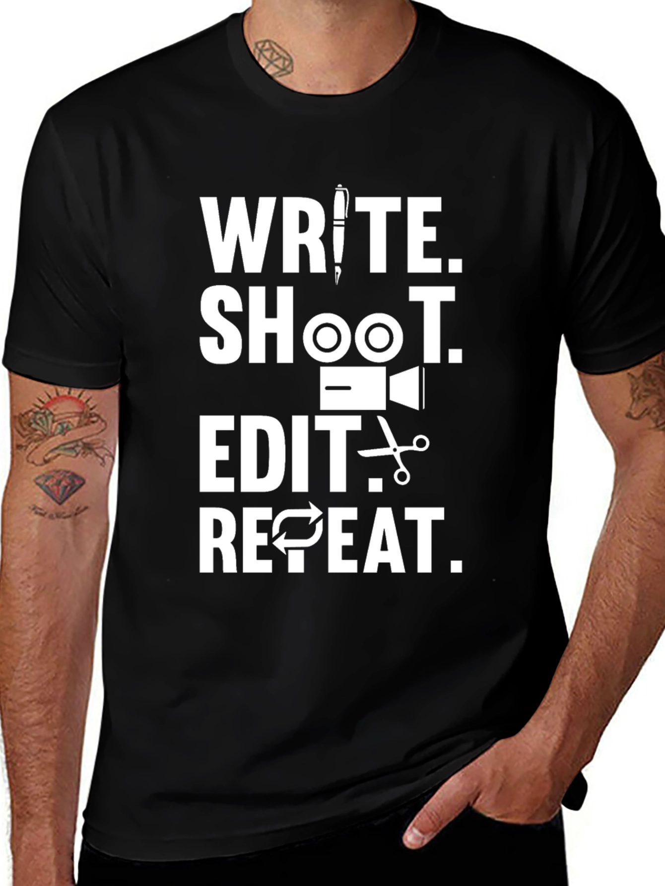Write Shoot Edit Repeat T-Shirt