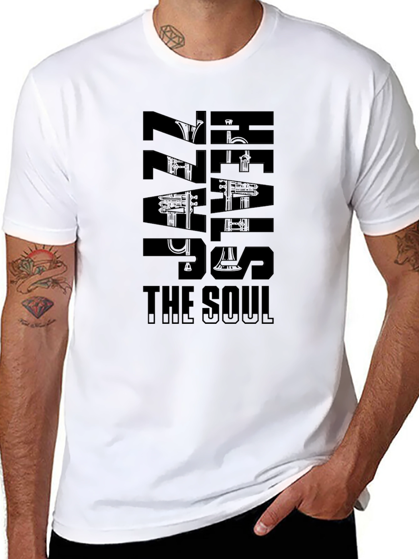 Jazz Heals the Soul Black T-Shirt