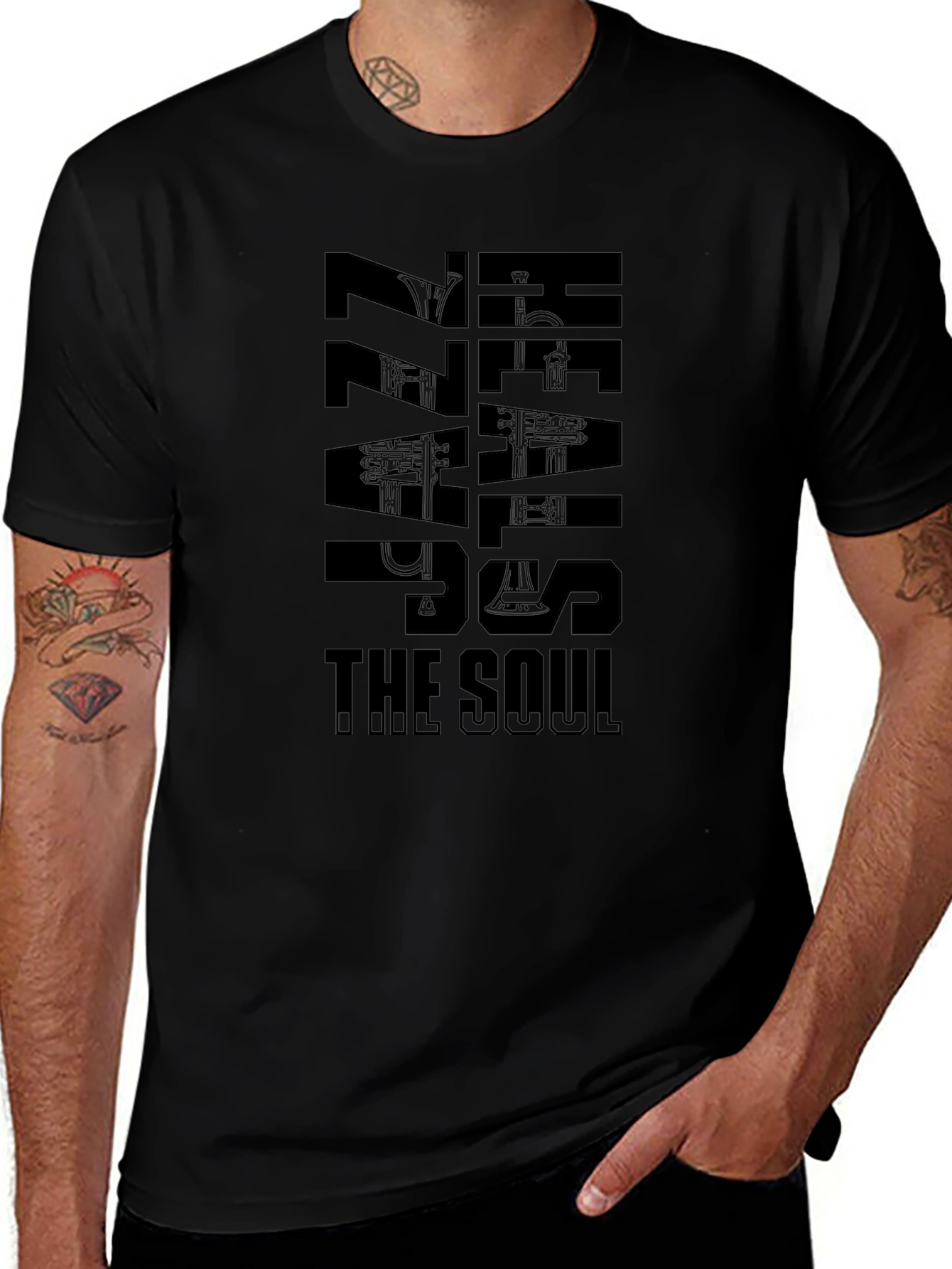 Jazz Heals the Soul Black T-Shirt
