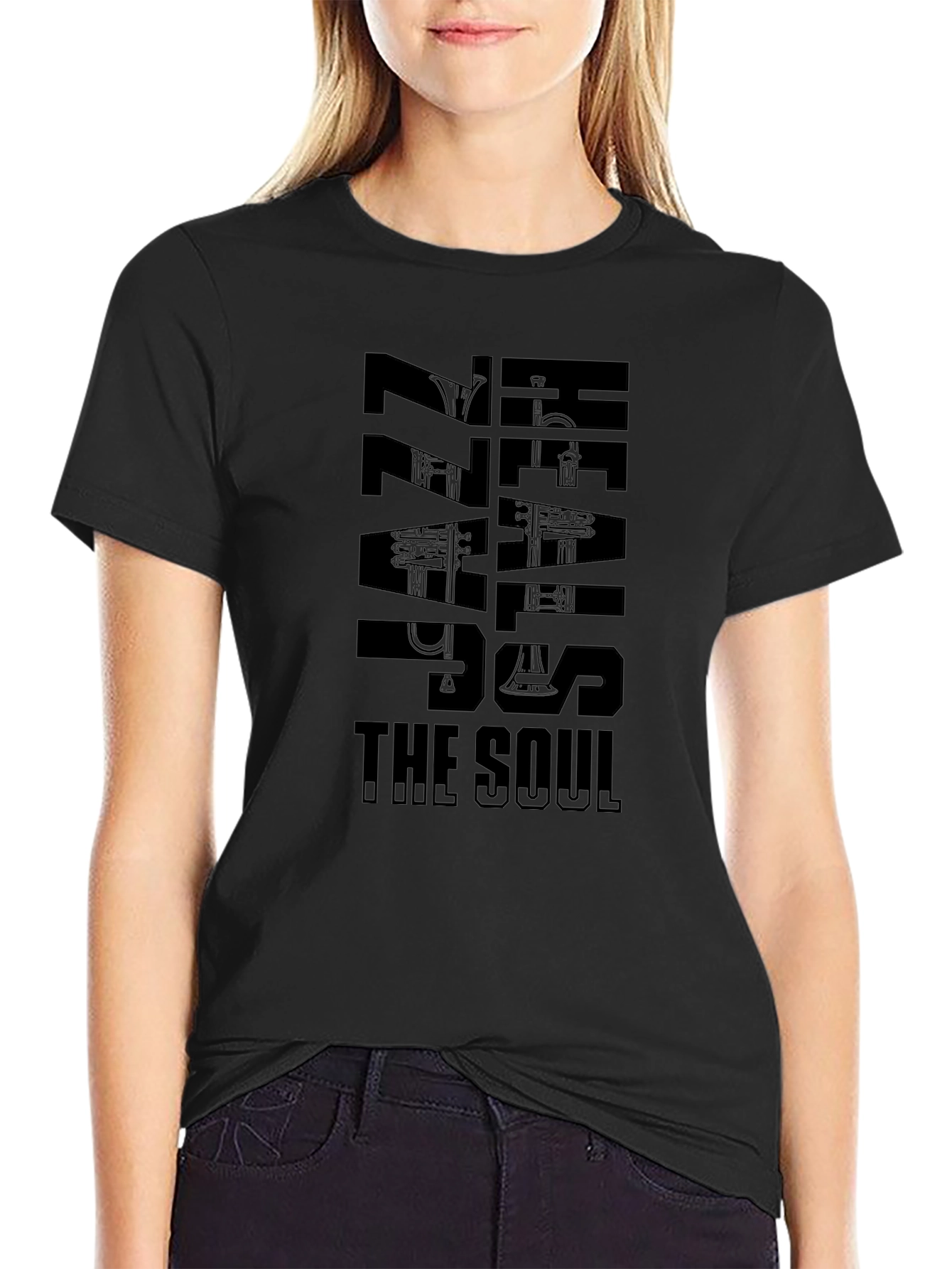 Jazz Heals the Soul Black T-Shirt
