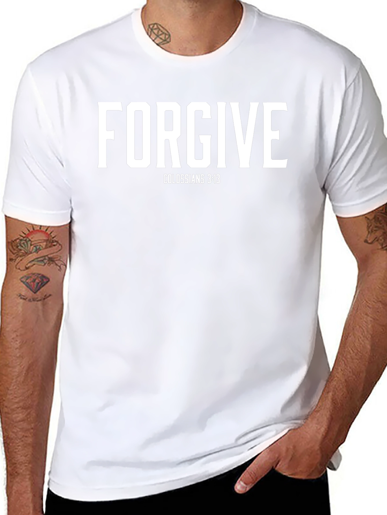 Forgive Colossians 3:13 Graphic Tee - Christian T-Shirt