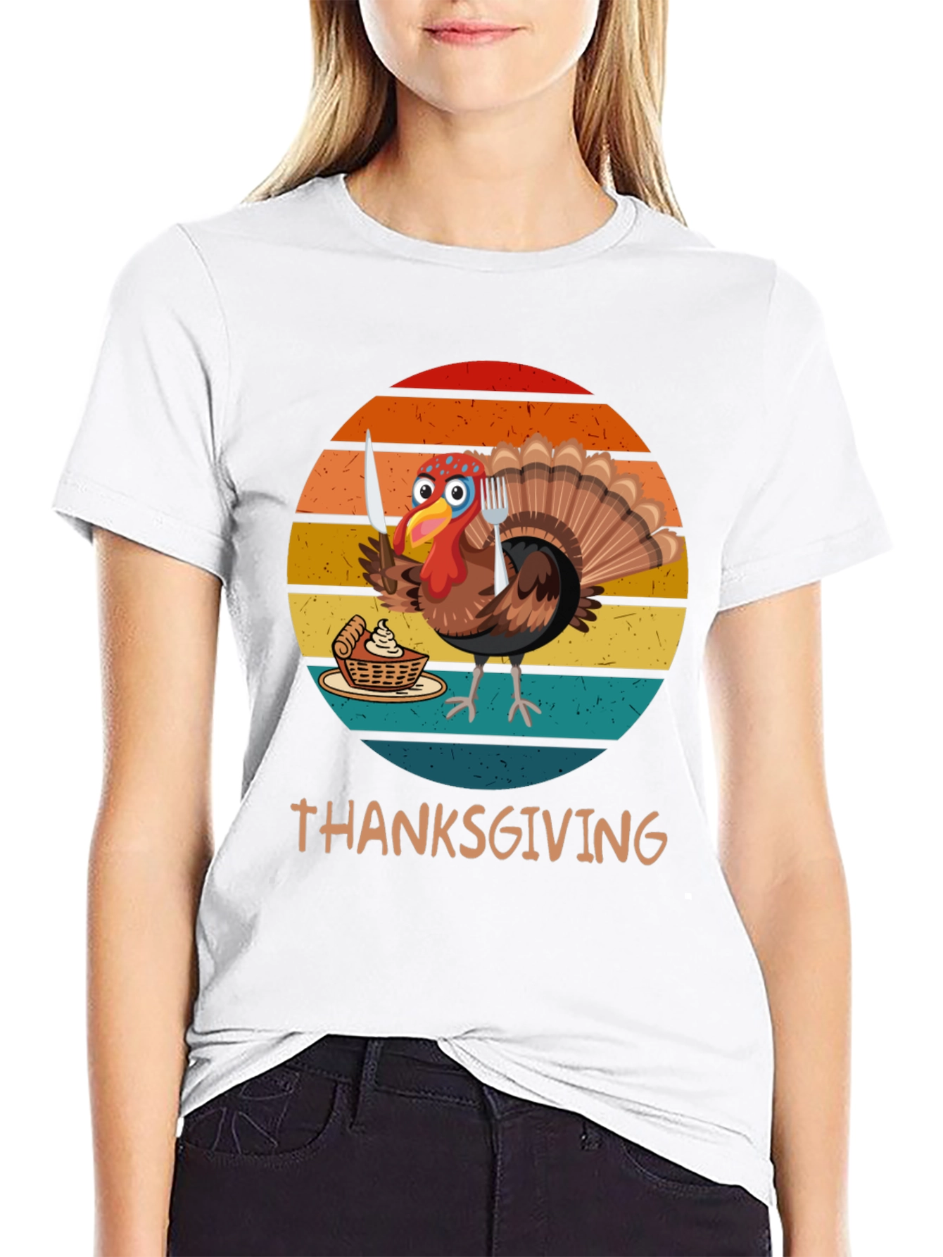 Thanksgiving Turkey Dinner Ready Mens T-Shirt