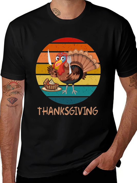 Thanksgiving Turkey Dinner Ready Mens T-Shirt